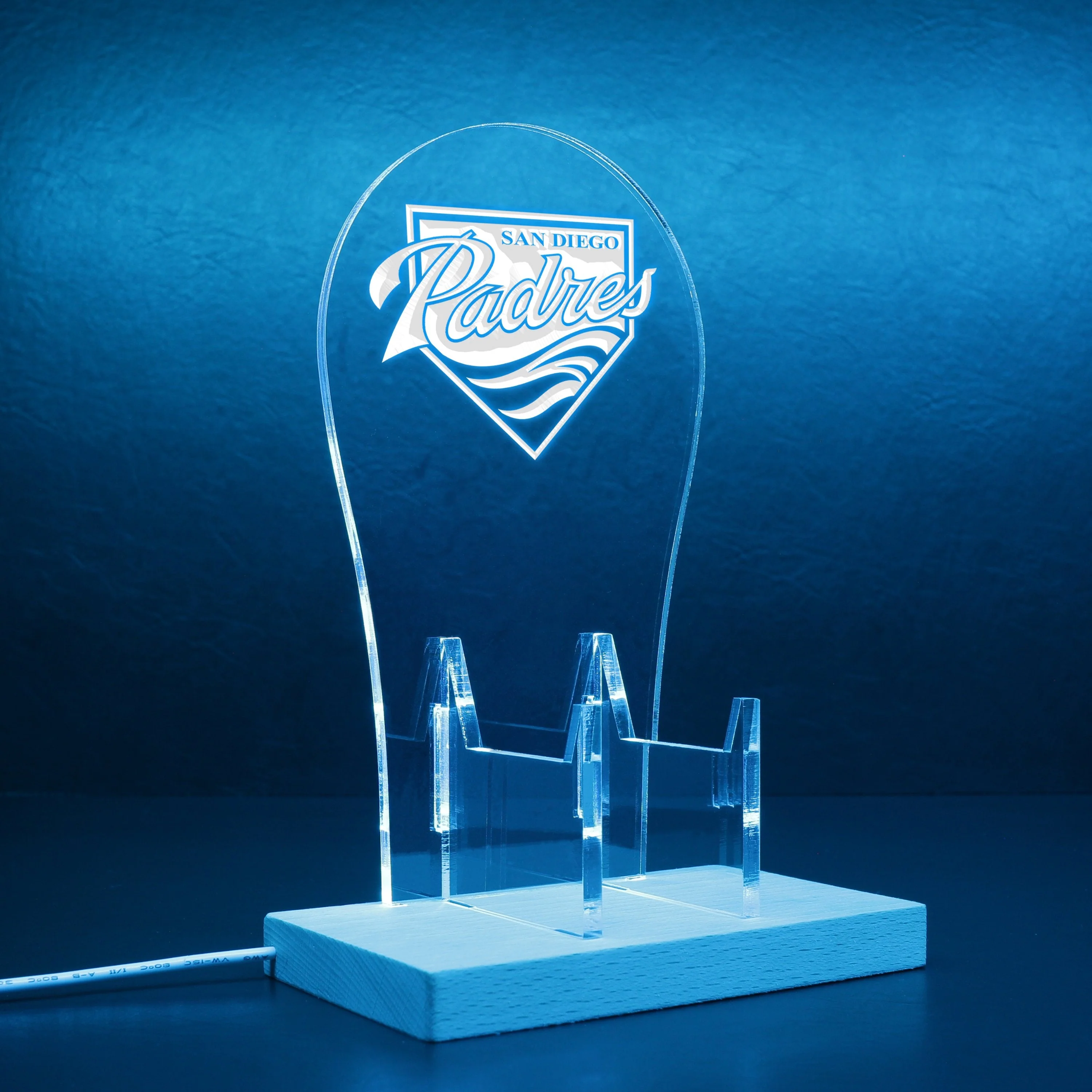 San Diego Padres LED Gaming Headset Controller Stand - Image 9