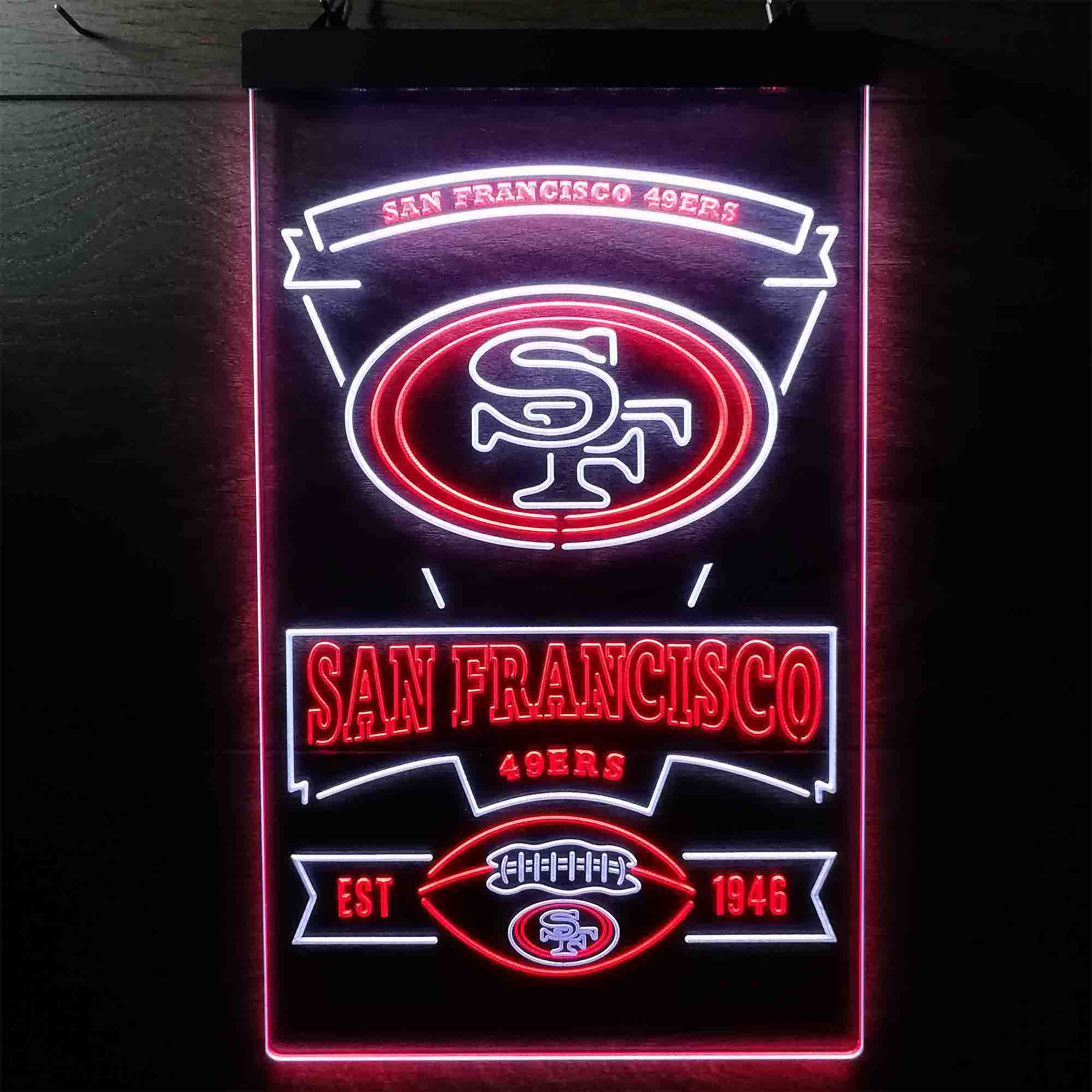 San Francisco 49ers Sports Bar Neon-Like LED Sign - Image 2