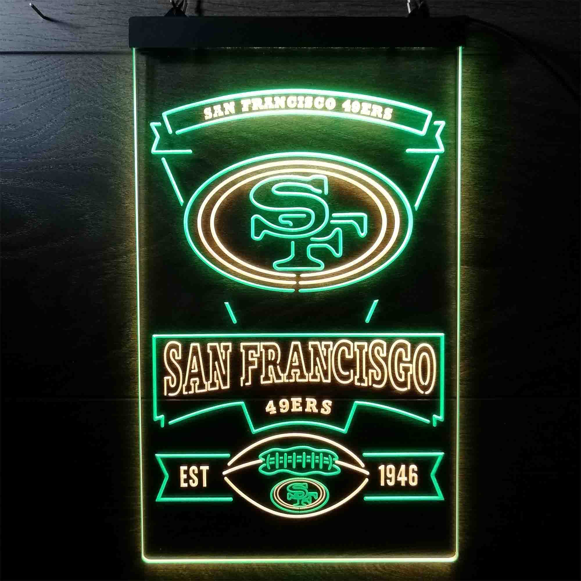 San Francisco 49ers Sports Bar Neon-Like LED Sign - Image 3