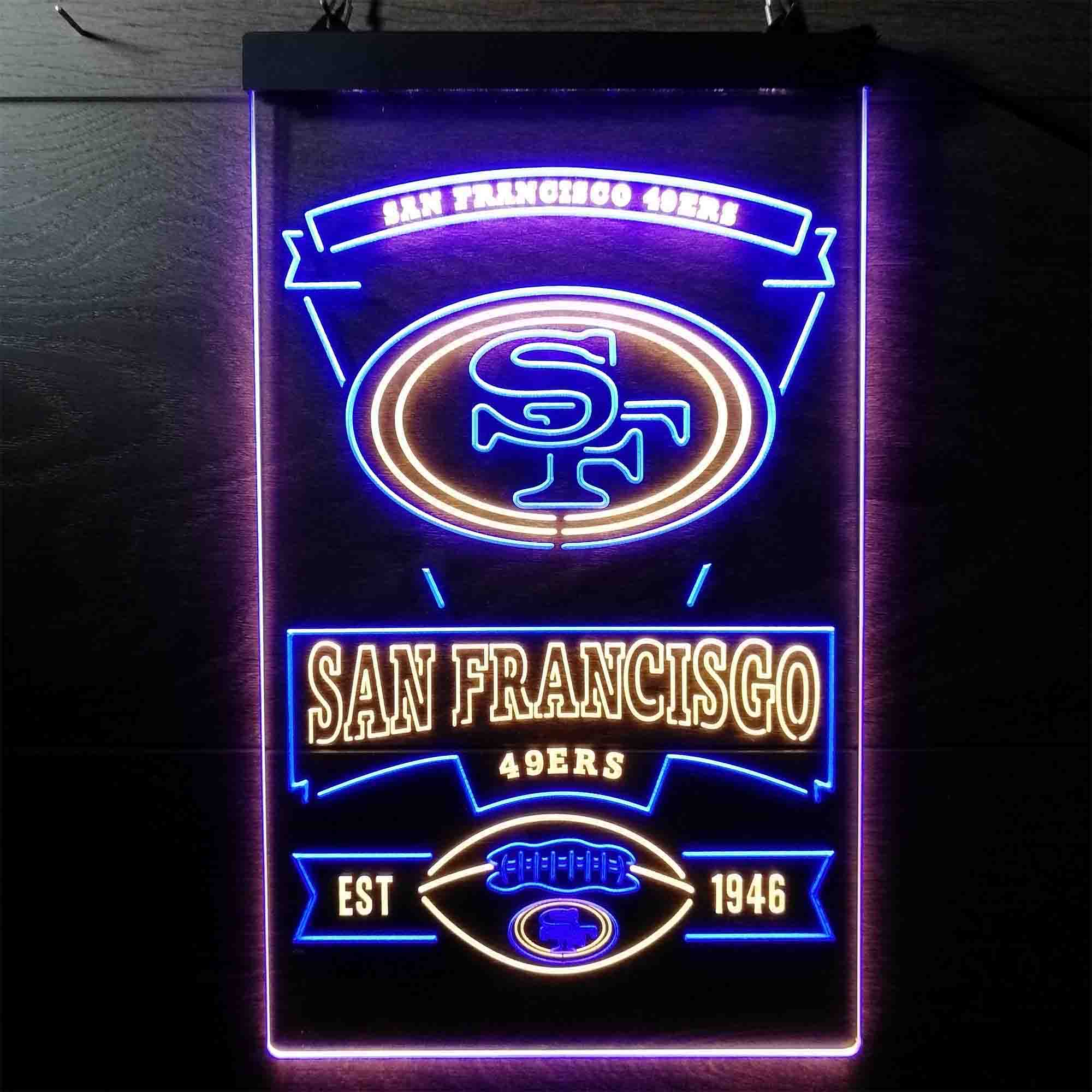 San Francisco 49ers Sports Bar Neon-Like LED Sign - Image 6