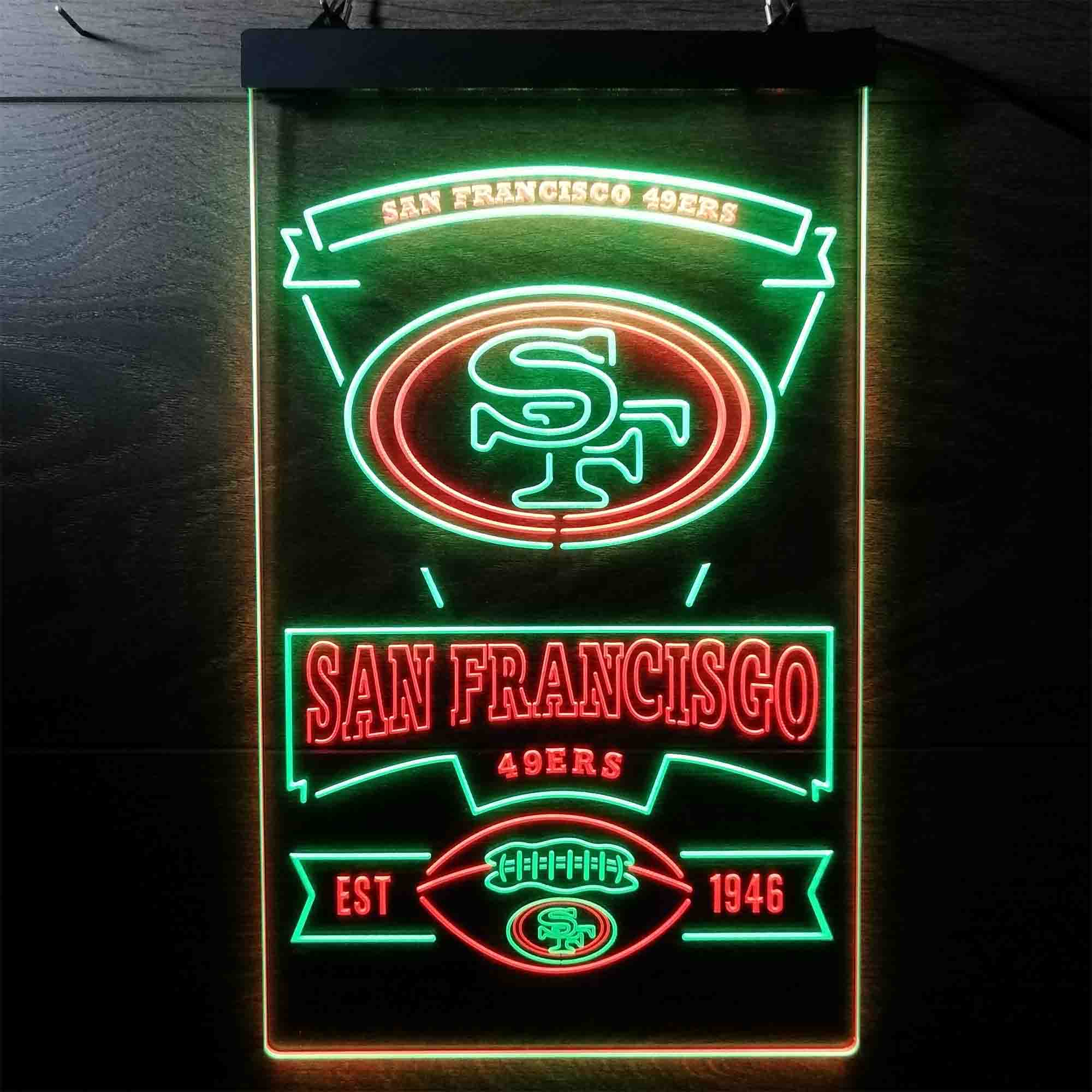 San Francisco 49ers Sports Bar Neon-Like LED Sign - Image 8