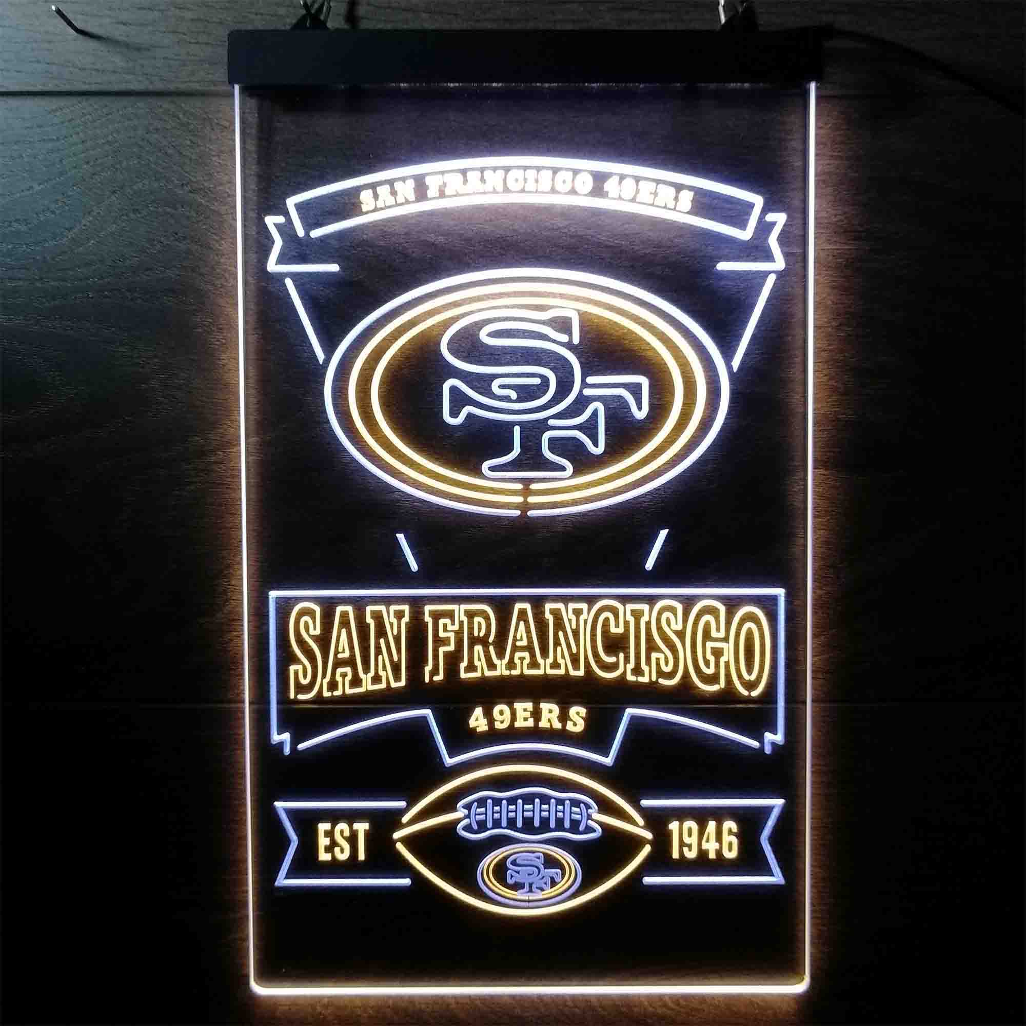 San Francisco 49ers Sports Bar Neon-Like LED Sign - Image 9
