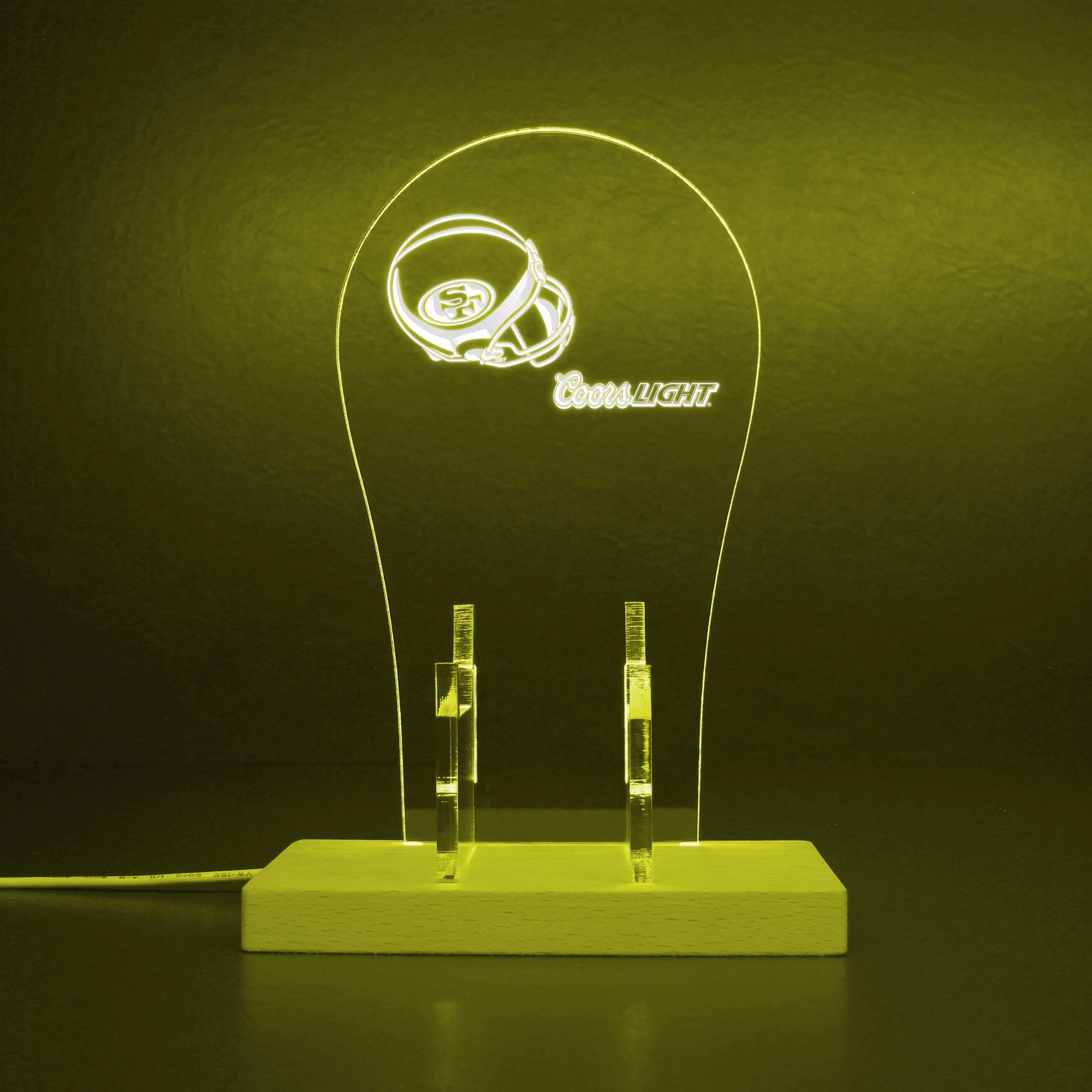 San Francisco 49Ers Helmet Logo LED Gaming Headset Controller Stand - Image 5