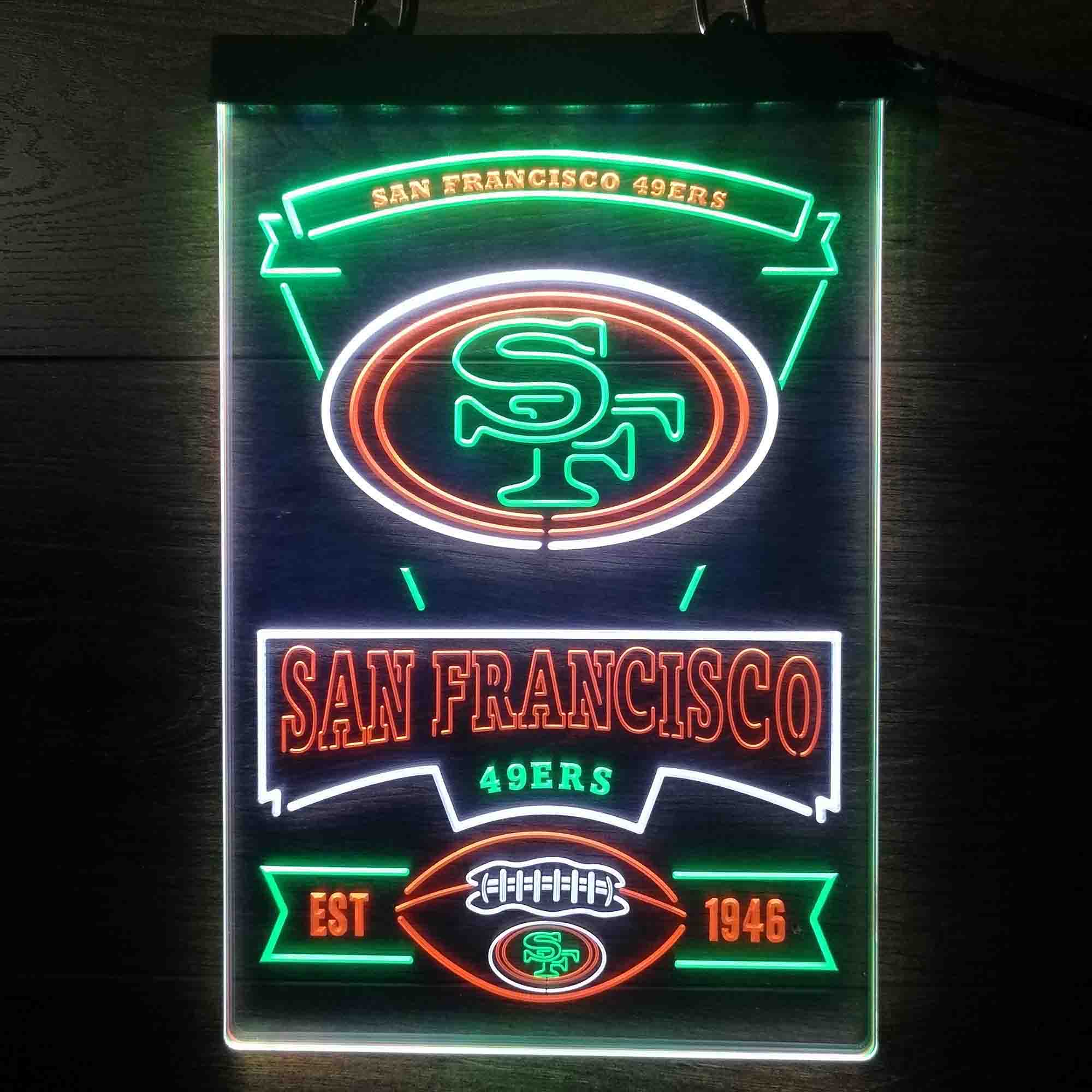 San Francisco 49ers Neon LED Sign 3 Colors - Image 2