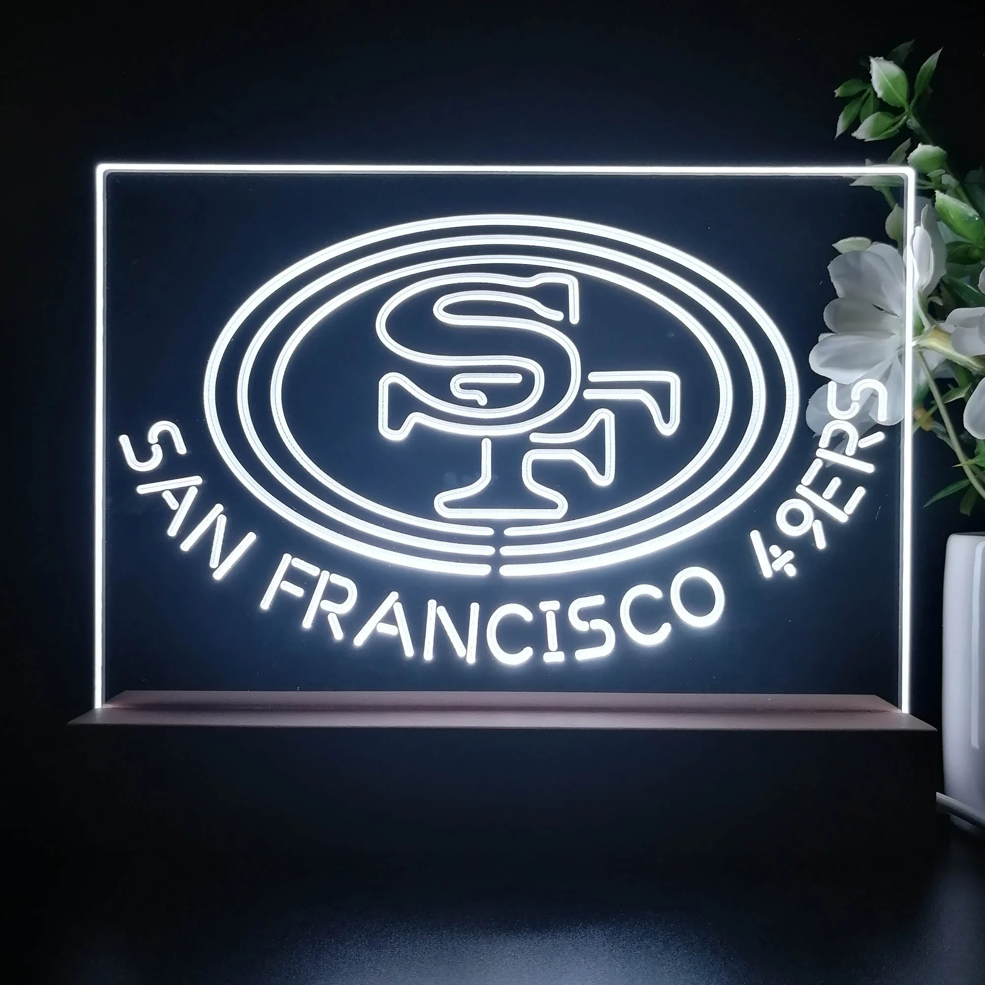 San Francisco 49ers Neon Sign Pub Bar Lamp - Image 3