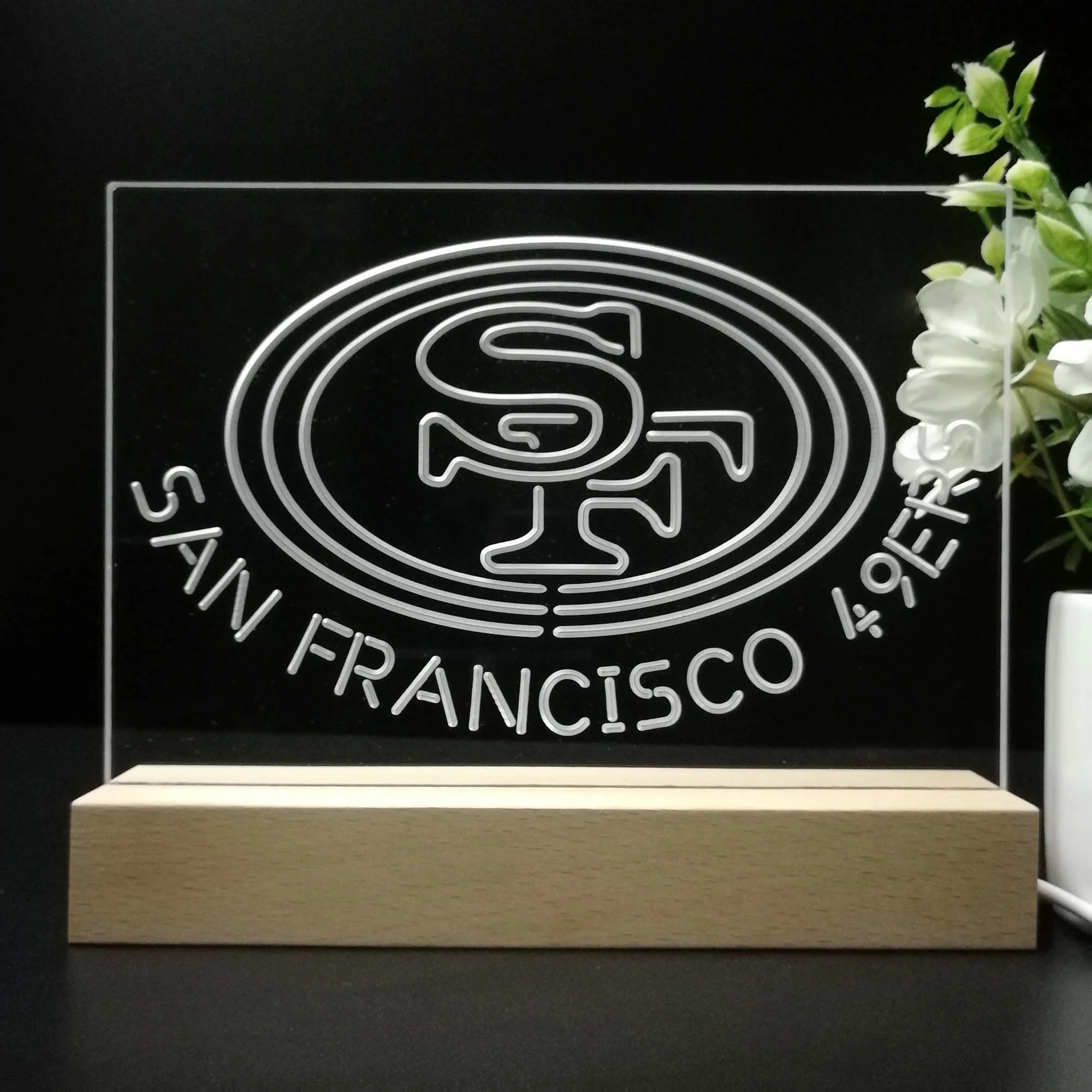 San Francisco 49ers Neon Sign Pub Bar Lamp - Image 8