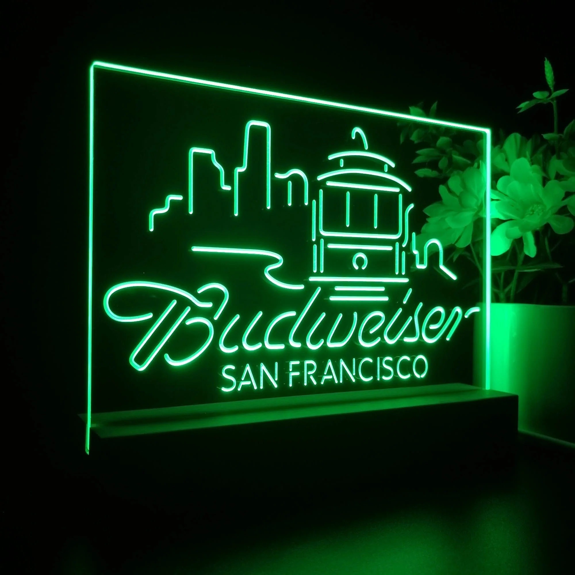 San Francisco Budweiser Beer Neon Sign Pub Bar Lamp - Image 6