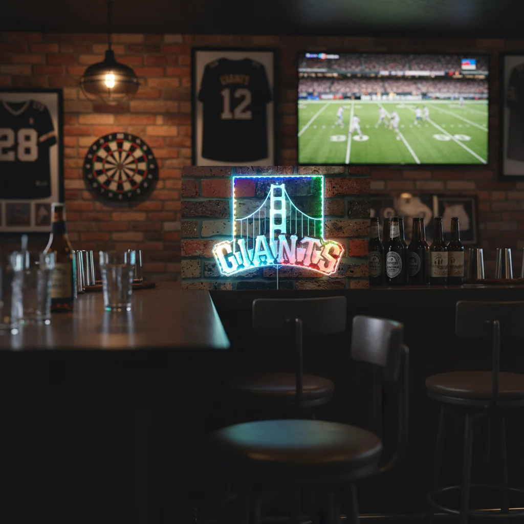 San Francisco Giants Bridge Neon LED Sign with Dynamic RGB Colors - Image 8