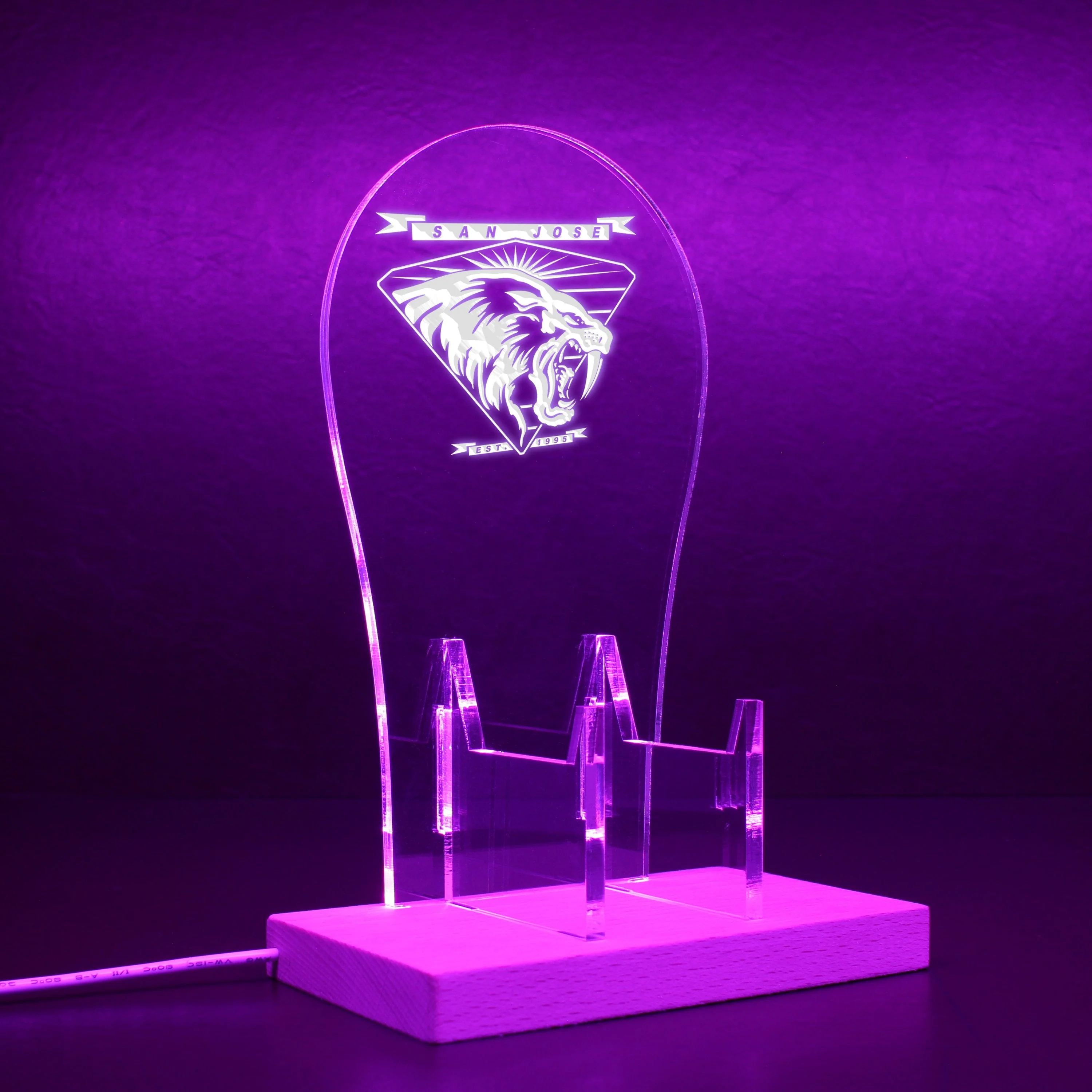 San Jose SaberCats LED Gaming Headset Controller Stand - Image 9