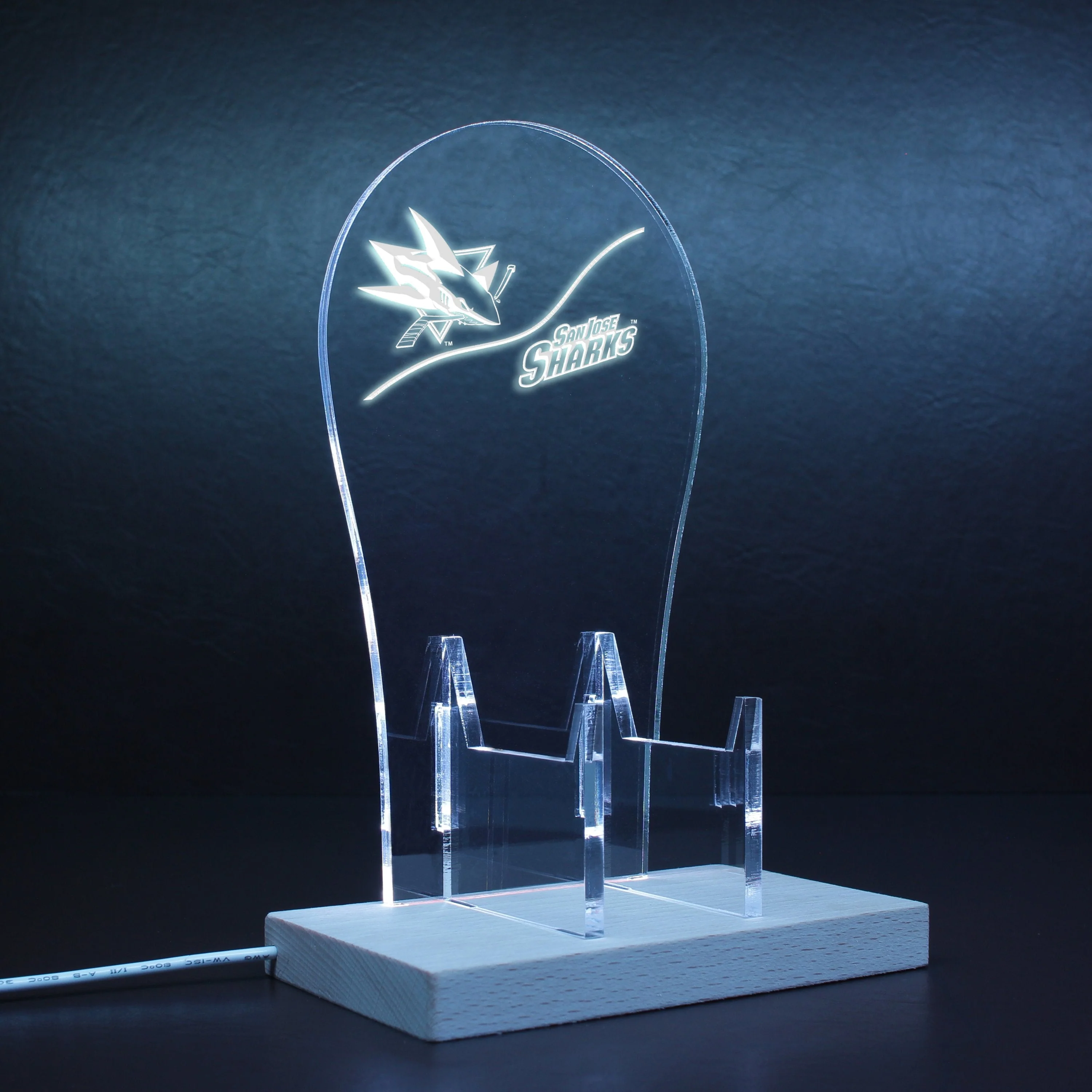 San Jose Sharks LED Gaming Headset Controller Stand - Image 9