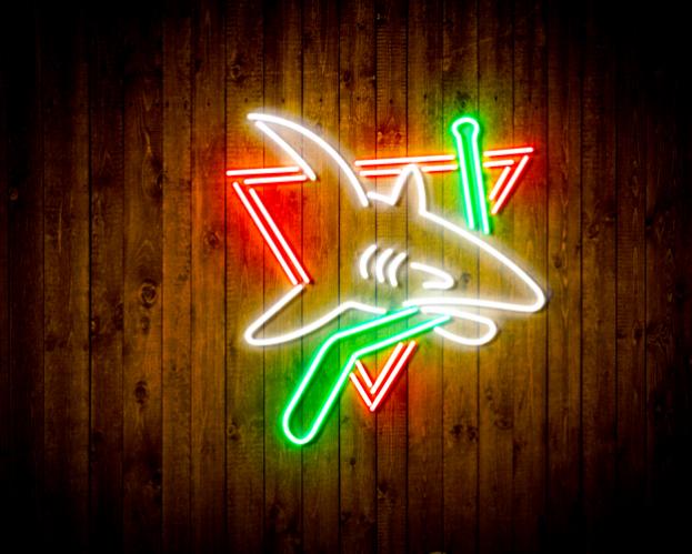 San Jose Sharks Handmade Neon Flex LED Sign - Image 3