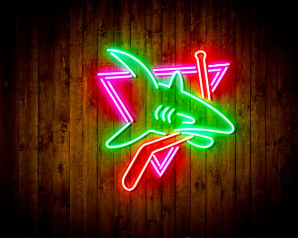 San Jose Sharks Handmade Neon Flex LED Sign - Image 4