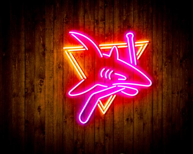 San Jose Sharks Handmade Neon Flex LED Sign - Image 6