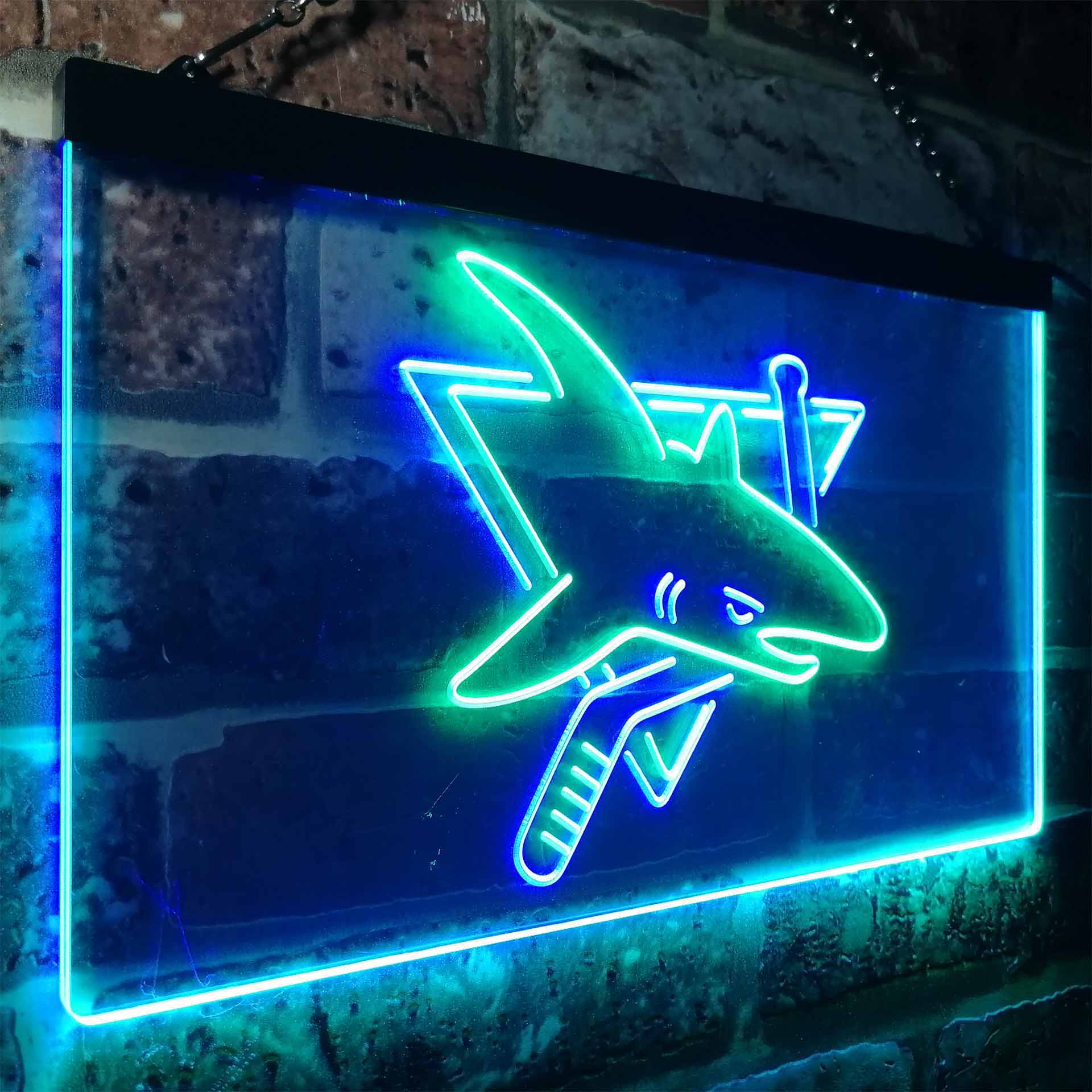 San Jose Sharks Hockey Neon-Like LED Sign - Image 18