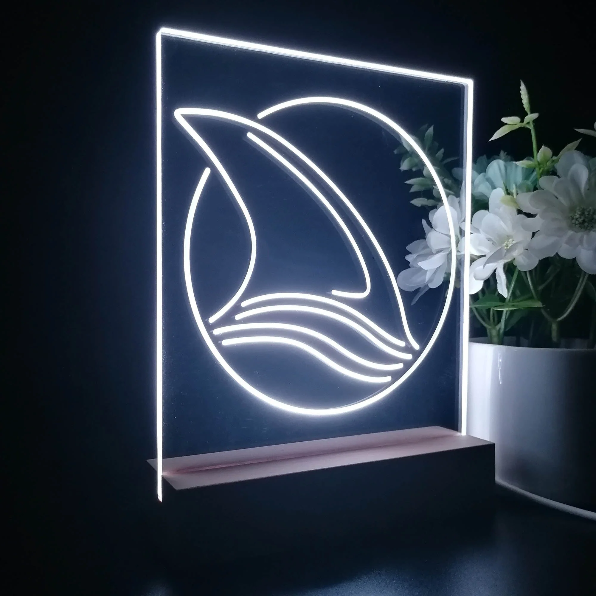San Jose Sharks Souvenir 3D Illusion Night Light Desk Lamp - Image 6