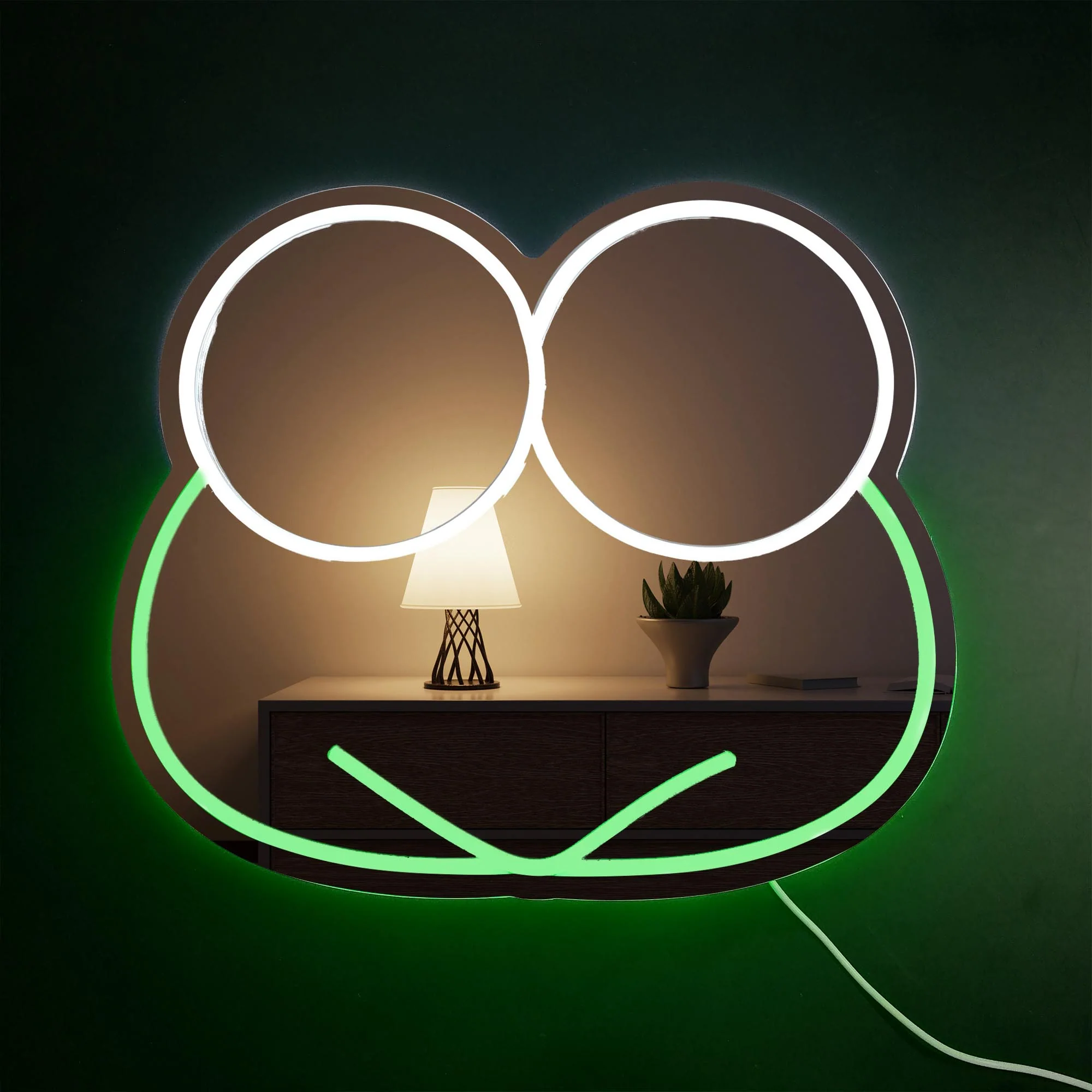 Sanrio - Kerokerokeroppi Neon Mirror LED Sign - Image 3