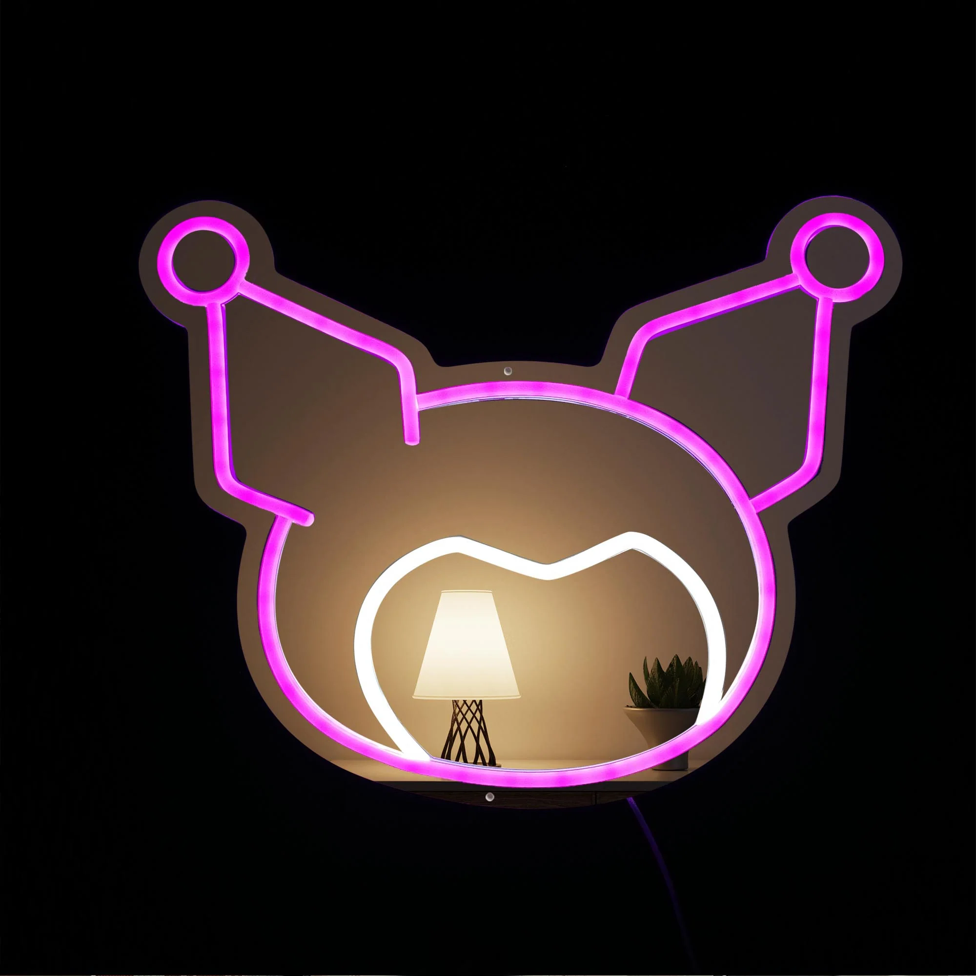 Sanrio - Kuromi Neon Mirror LED Sign - Image 3