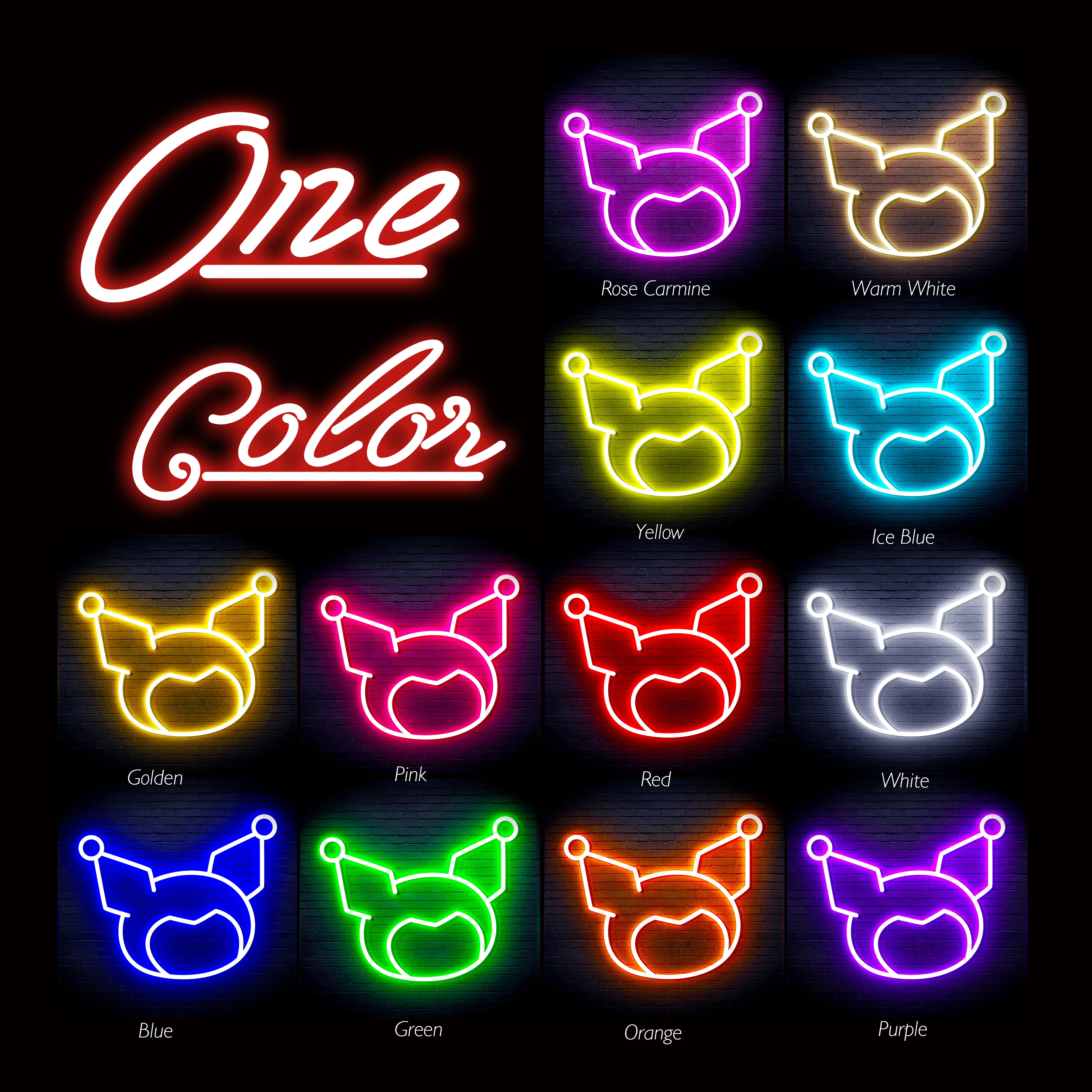 Sanrio - Kuromi Neon Mirror LED Sign - Image 9