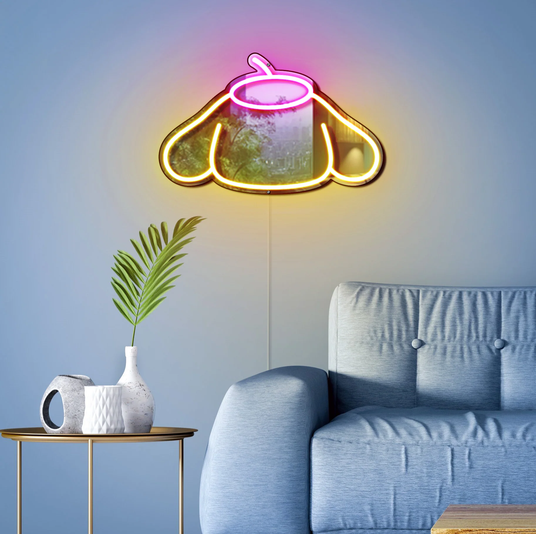 Sanrio - Pompompurin Neon Mirror LED Sign - Image 7