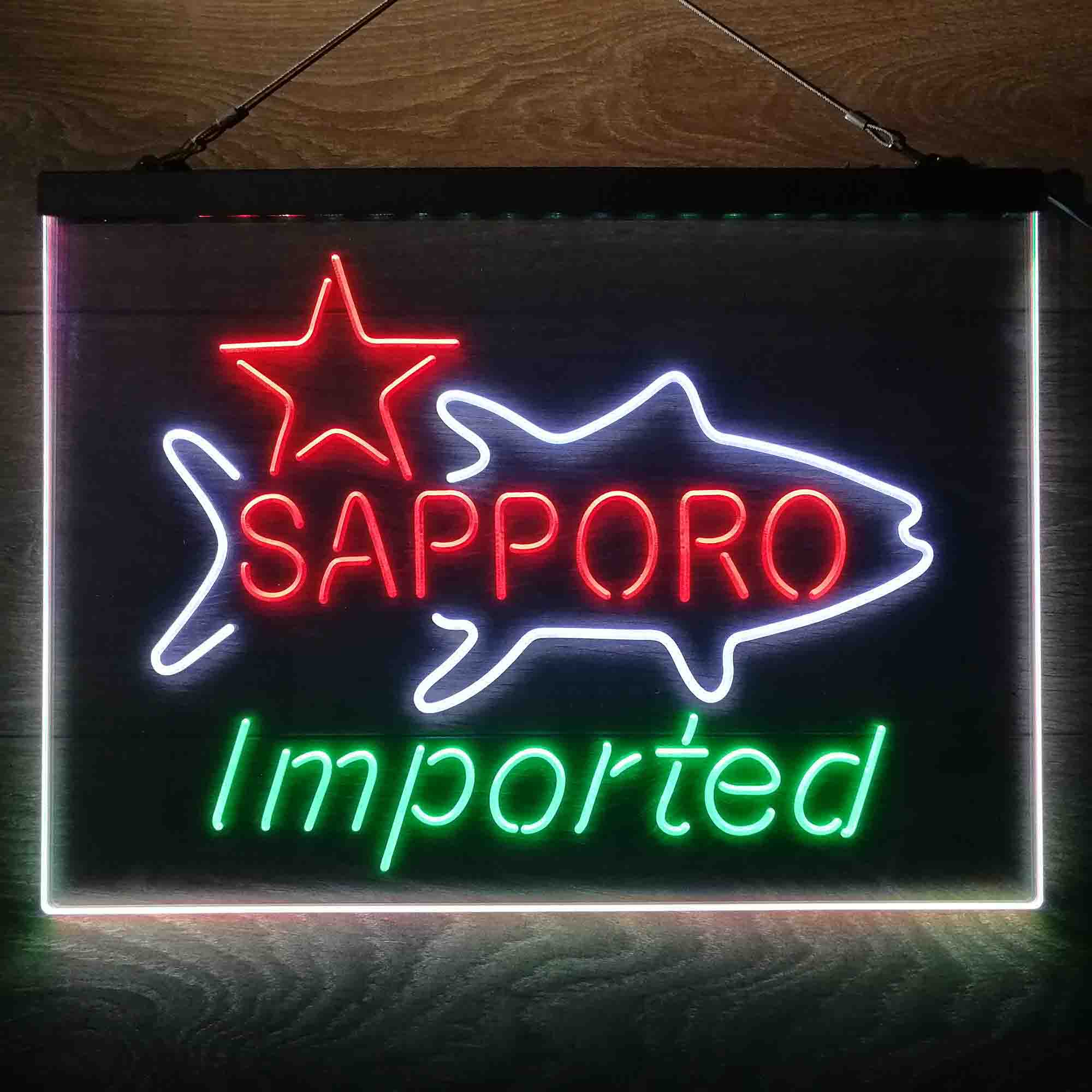 Sapporo Beer Bar  Neon 3-Color LED Sign - Image 13