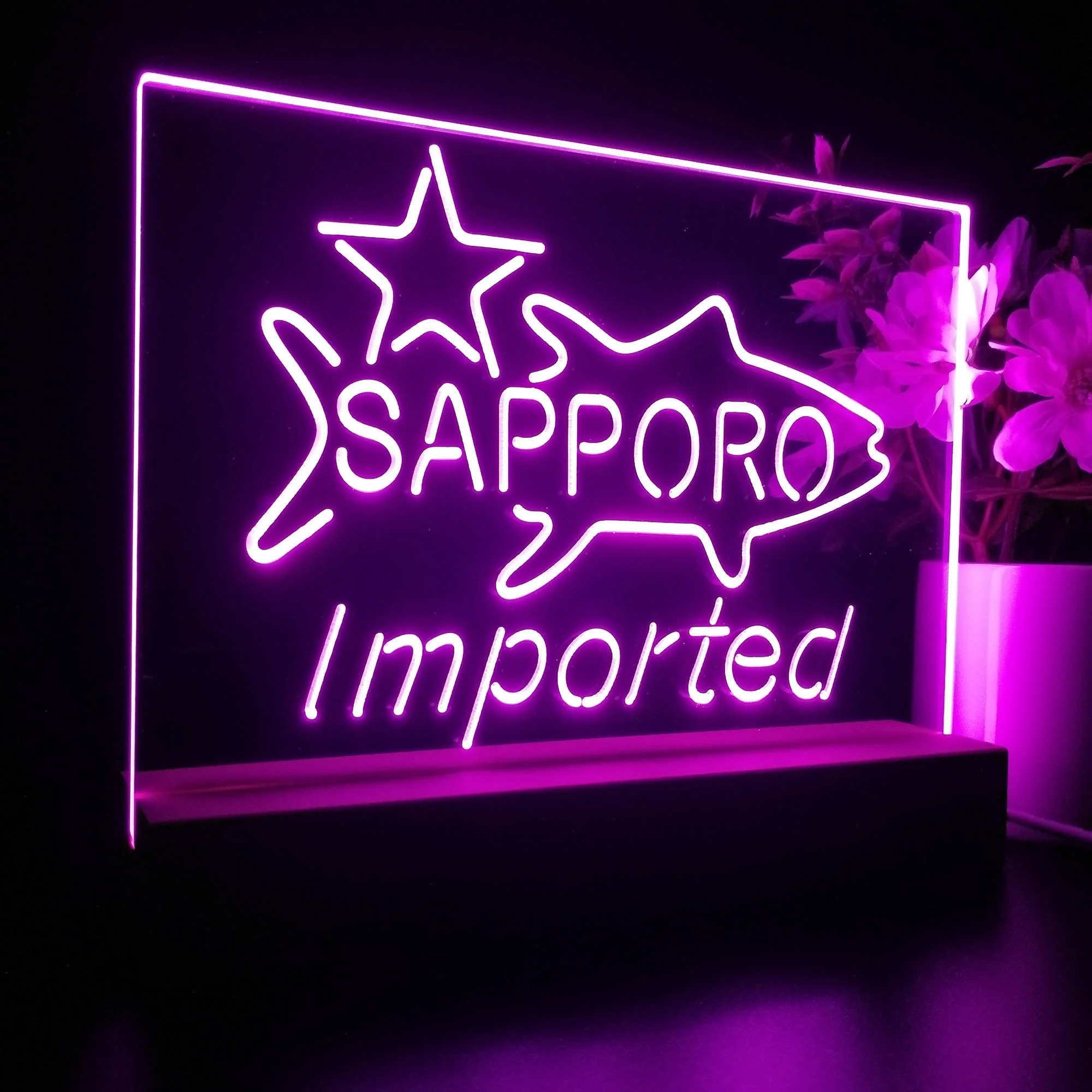 Sapporo Beer Bar Neon Sign Pub Bar Lamp - Image 5