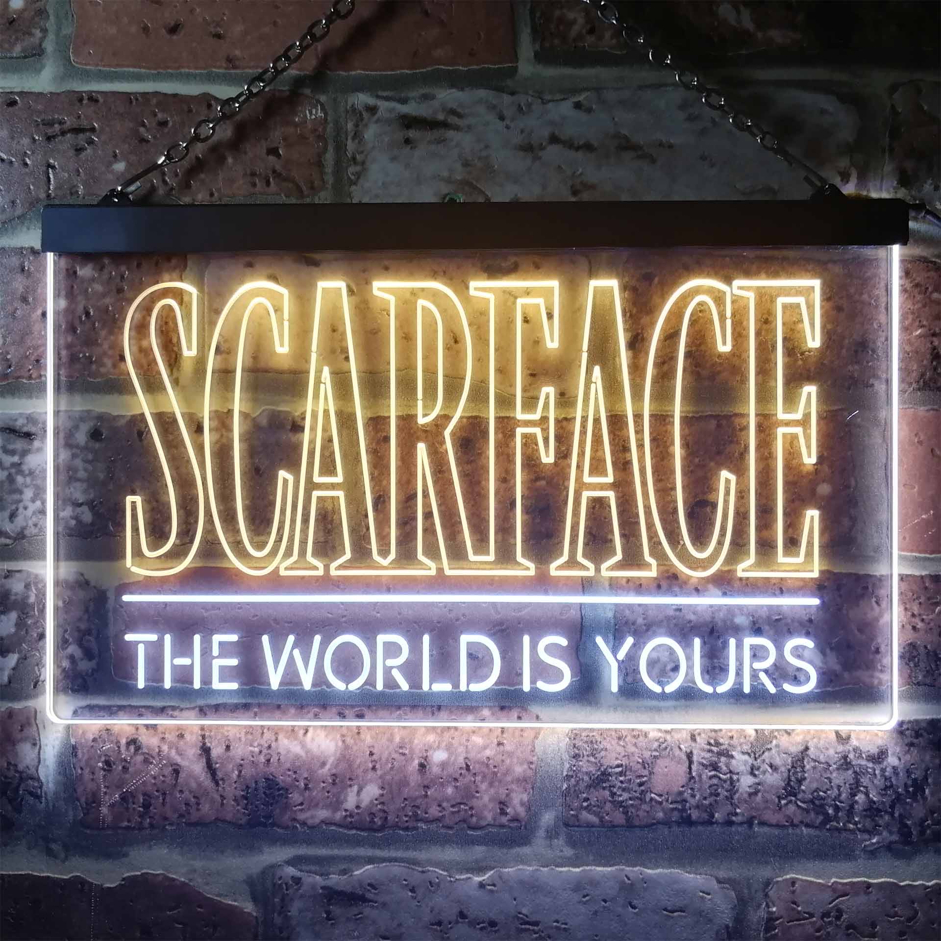 Scarface The World is Yours Neon-Like LED Sign - Image 2