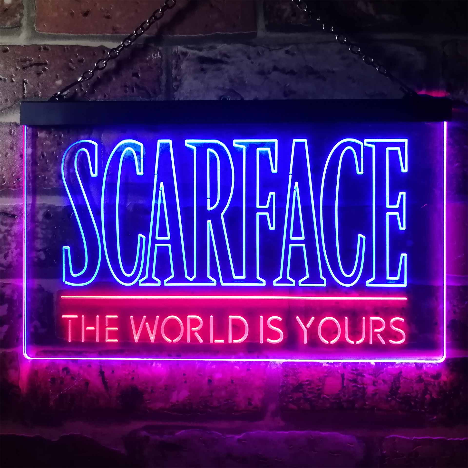 Scarface The World is Yours Neon-Like LED Sign - Image 9