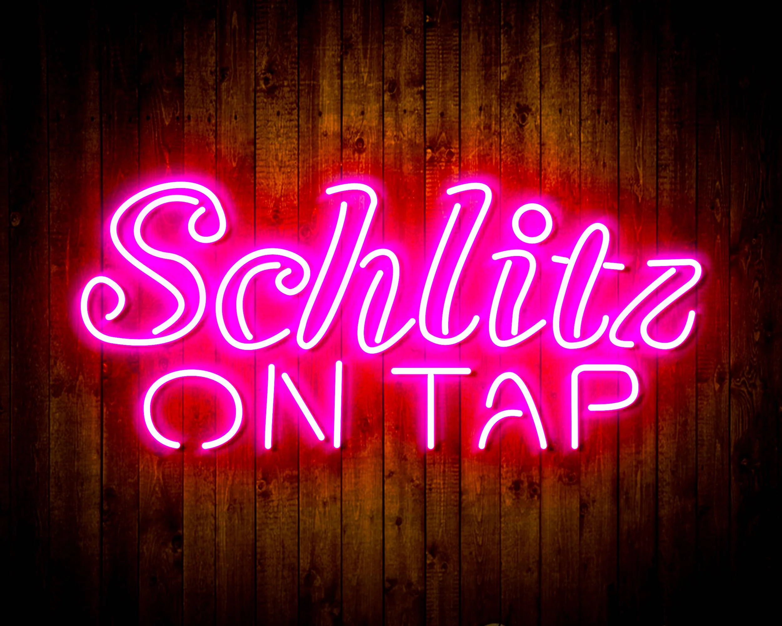 Schlitz On Tap Handmade Neon Flex LED Sign - Image 21