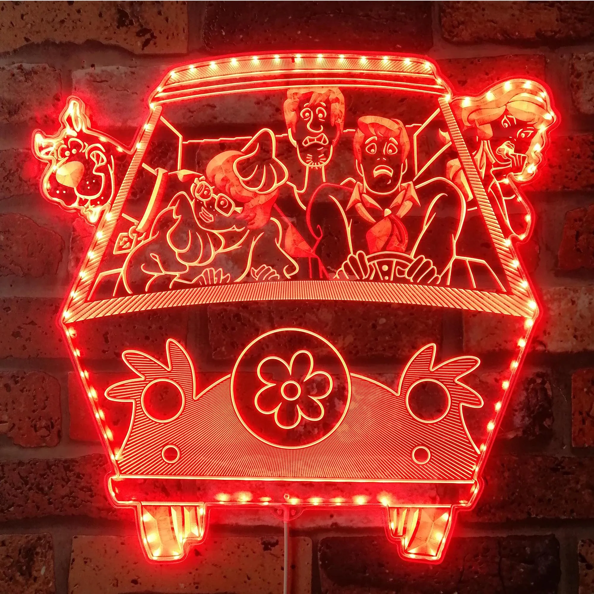Scooby-Doo Neon LED Sign with Dynamic RGB Colors - Image 3