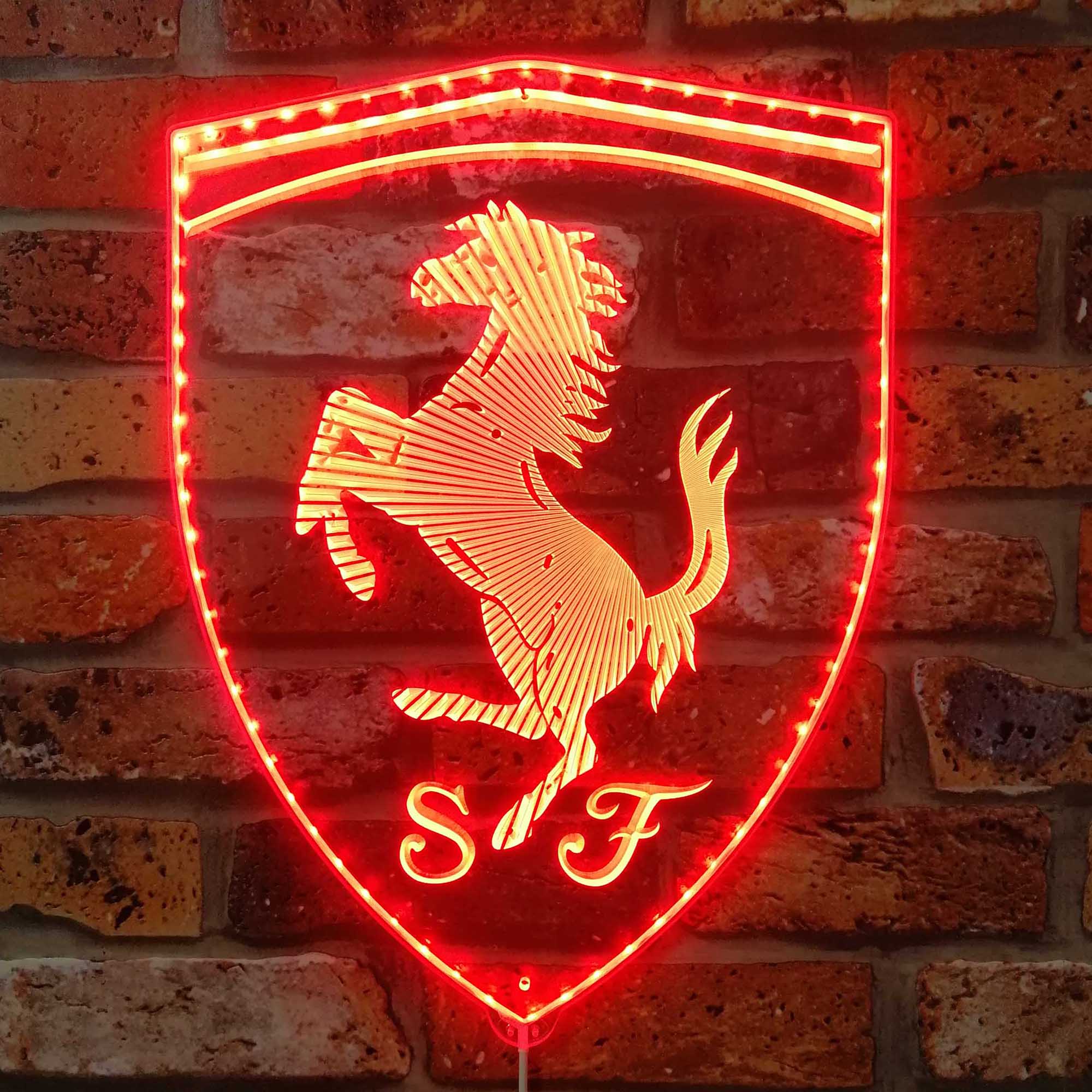 Scuderia Ferrari Neon LED Sign with Dynamic RGB Colors - Image 3