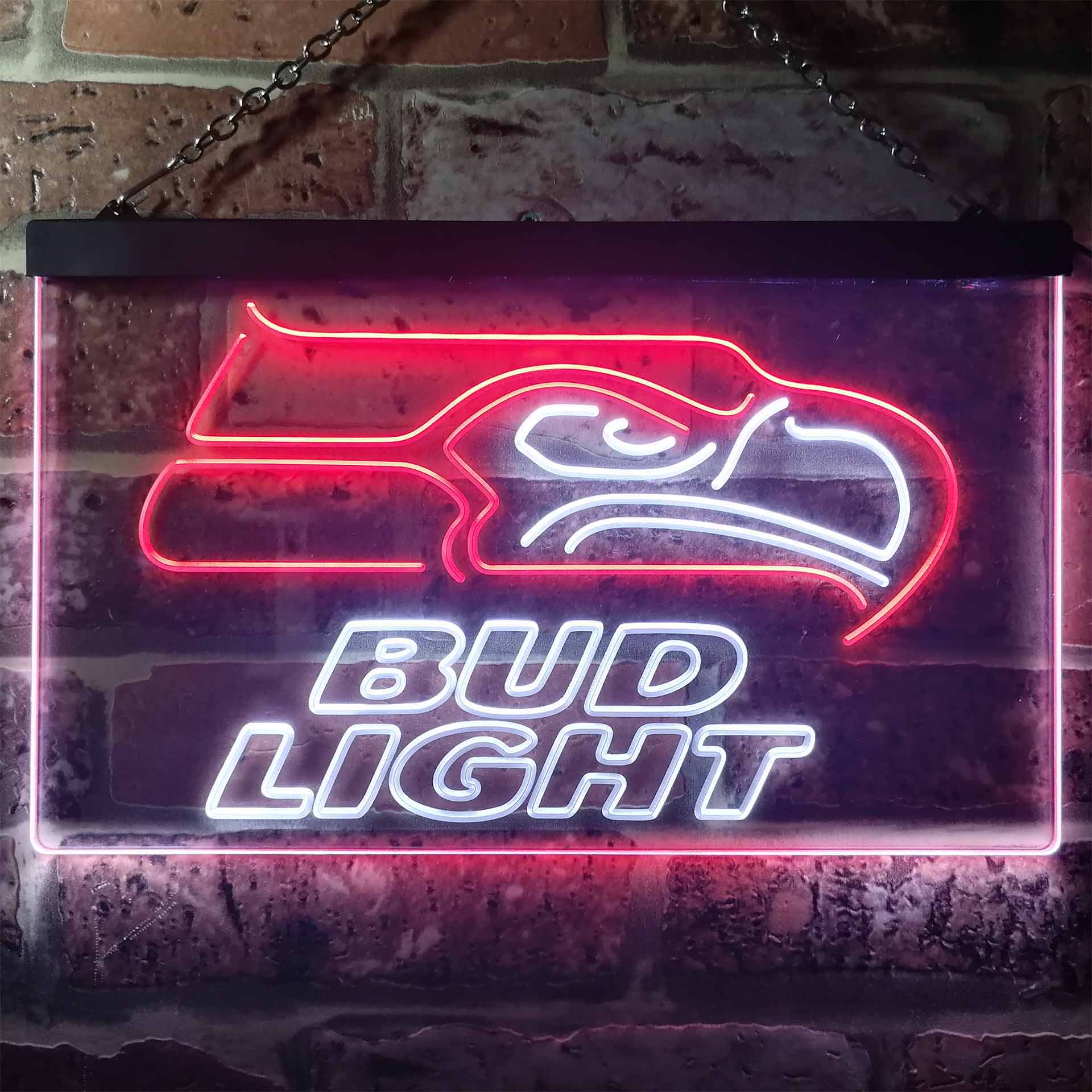 Seattle Seahawks Bud Light LED Neon Sign - Image 11