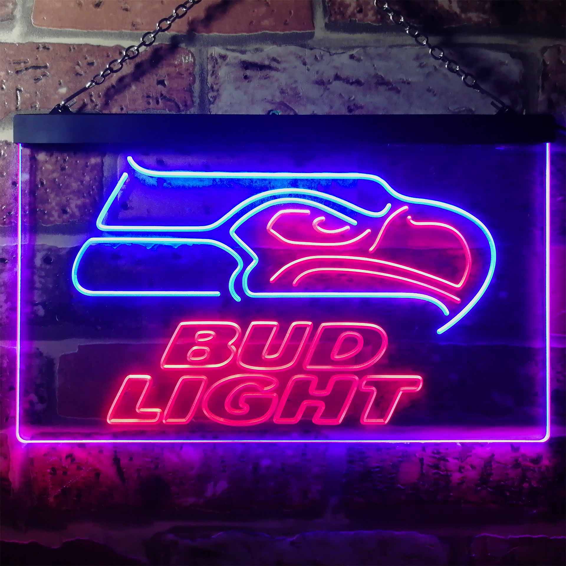 Seattle Seahawks Bud Light LED Neon Sign - Image 12