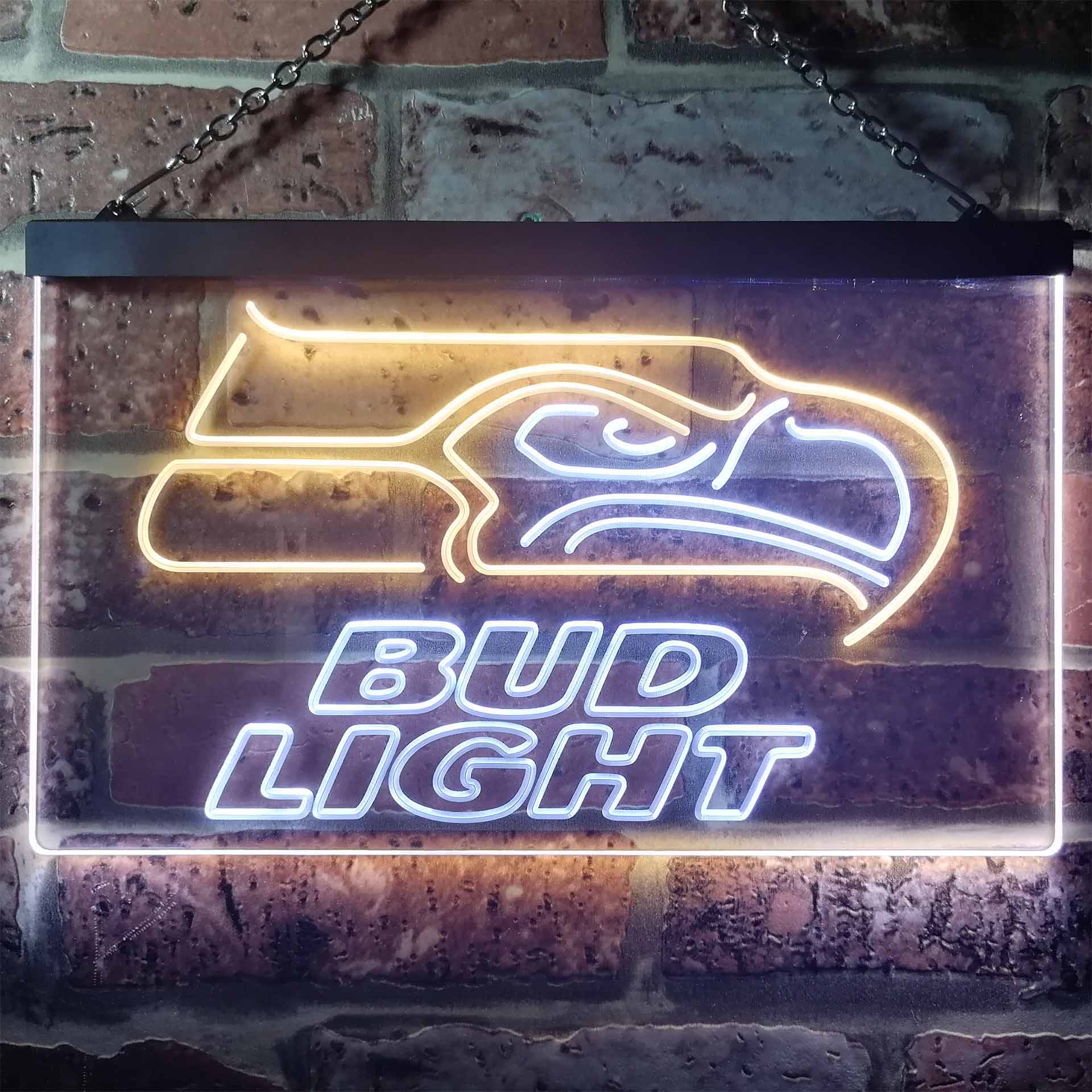 Seattle Seahawks Bud Light LED Neon Sign - Image 5