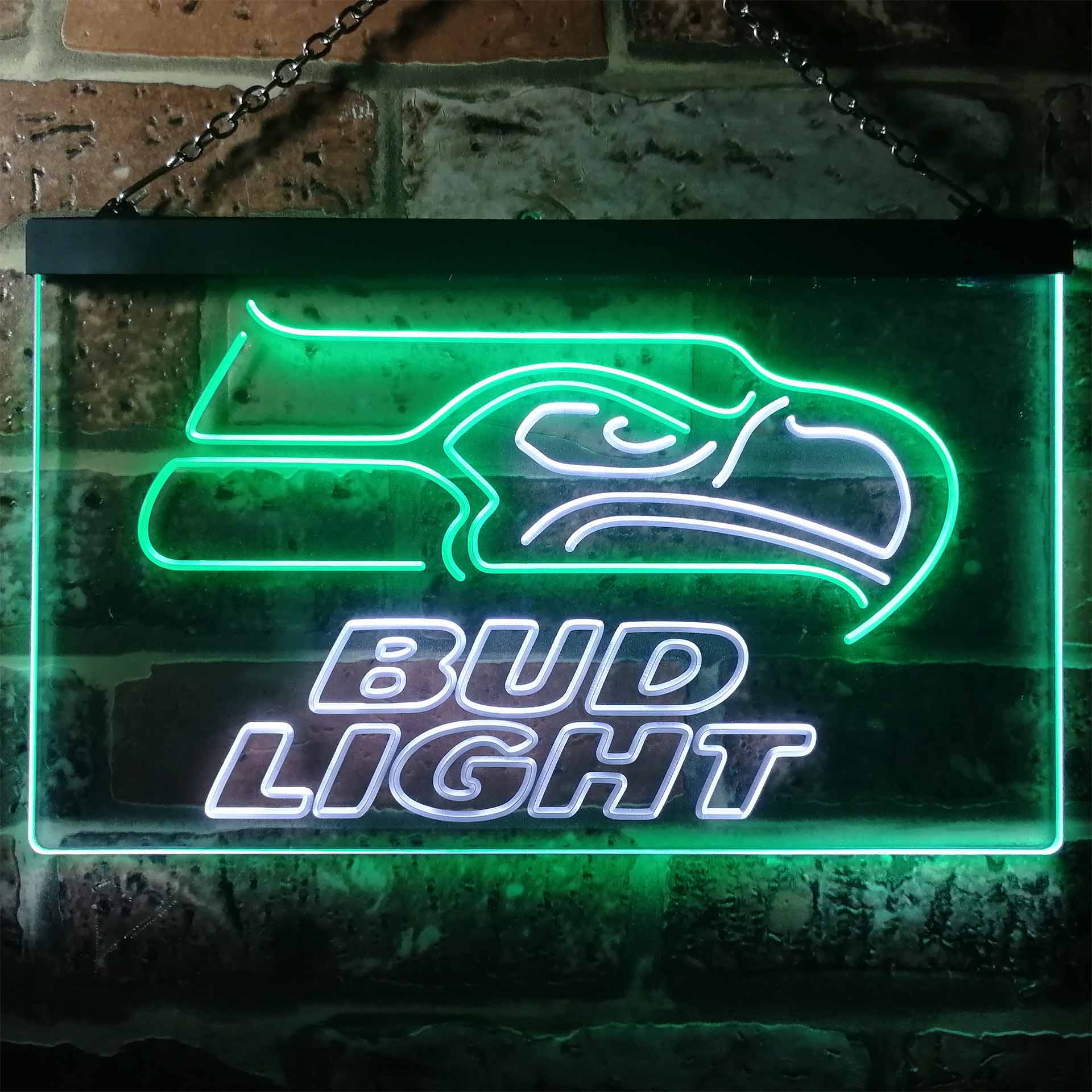 Seattle Seahawks Bud Light LED Neon Sign - Image 6