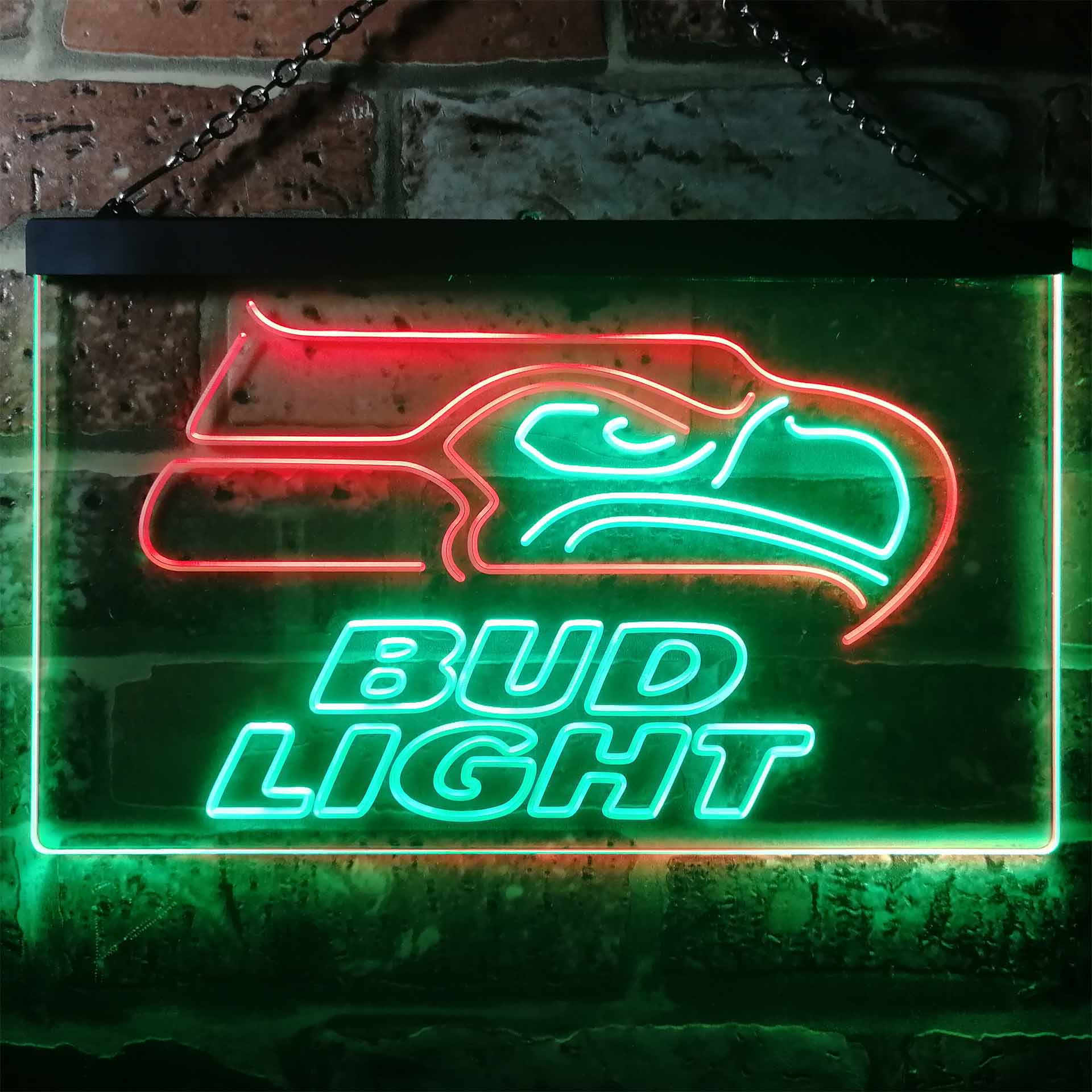 Seattle Seahawks Bud Light LED Neon Sign - Image 9