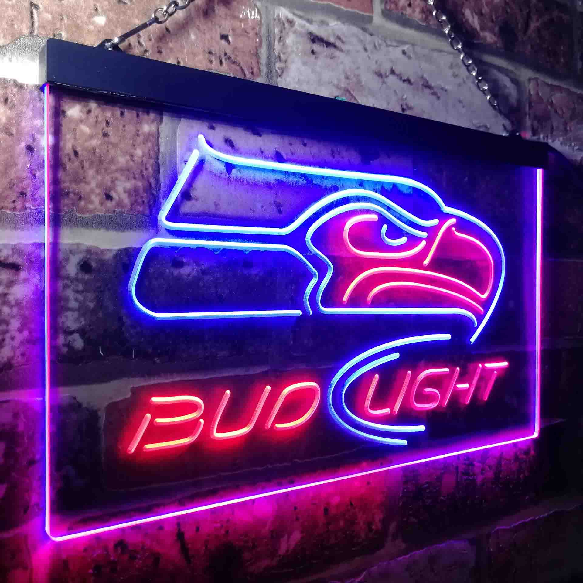 Seattle Seahawks Bud Light Neon-Like LED Sign - Image 24