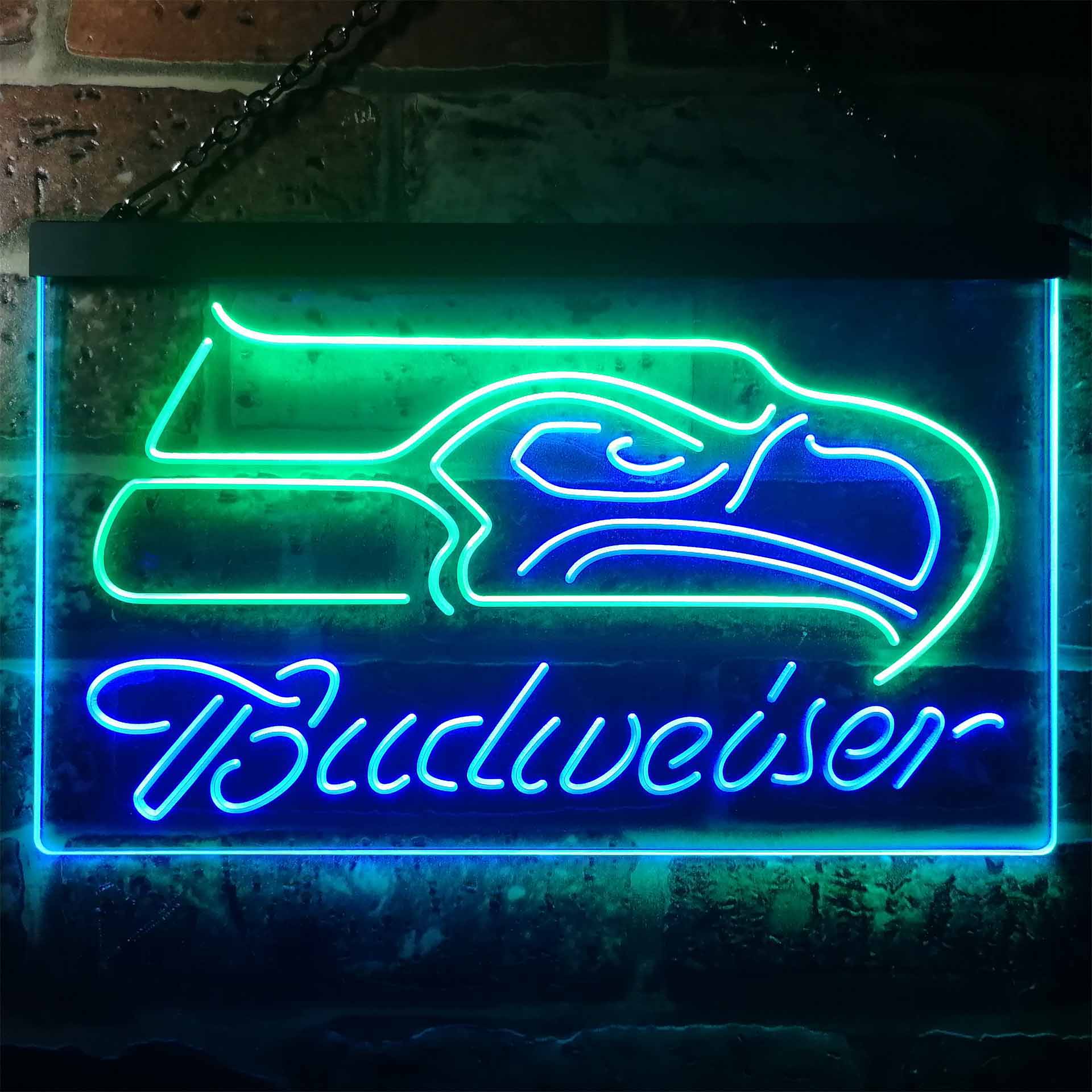 Seattle Seahawks Budweiser Neon-Like LED Sign - Image 12