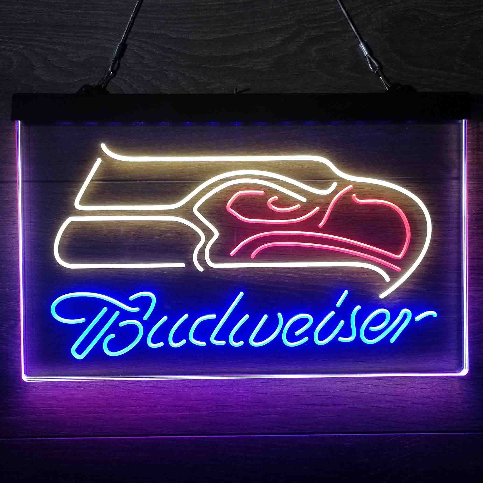Seattle Seahawks Budweiser Neon-Like LED Sign - Image 23