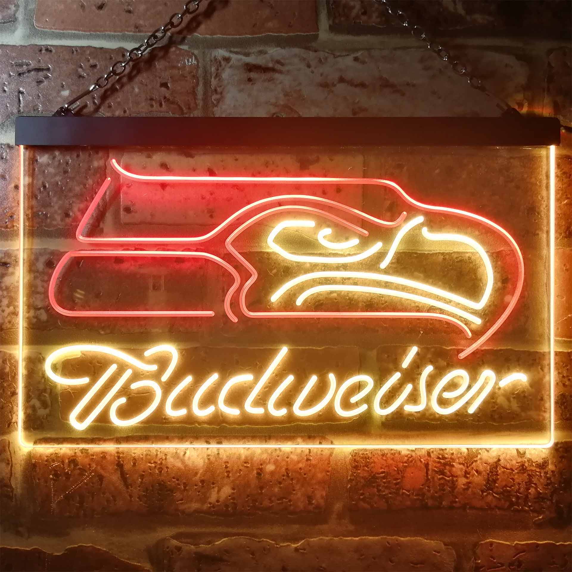 Seattle Seahawks Budweiser Neon-Like LED Sign - Image 6