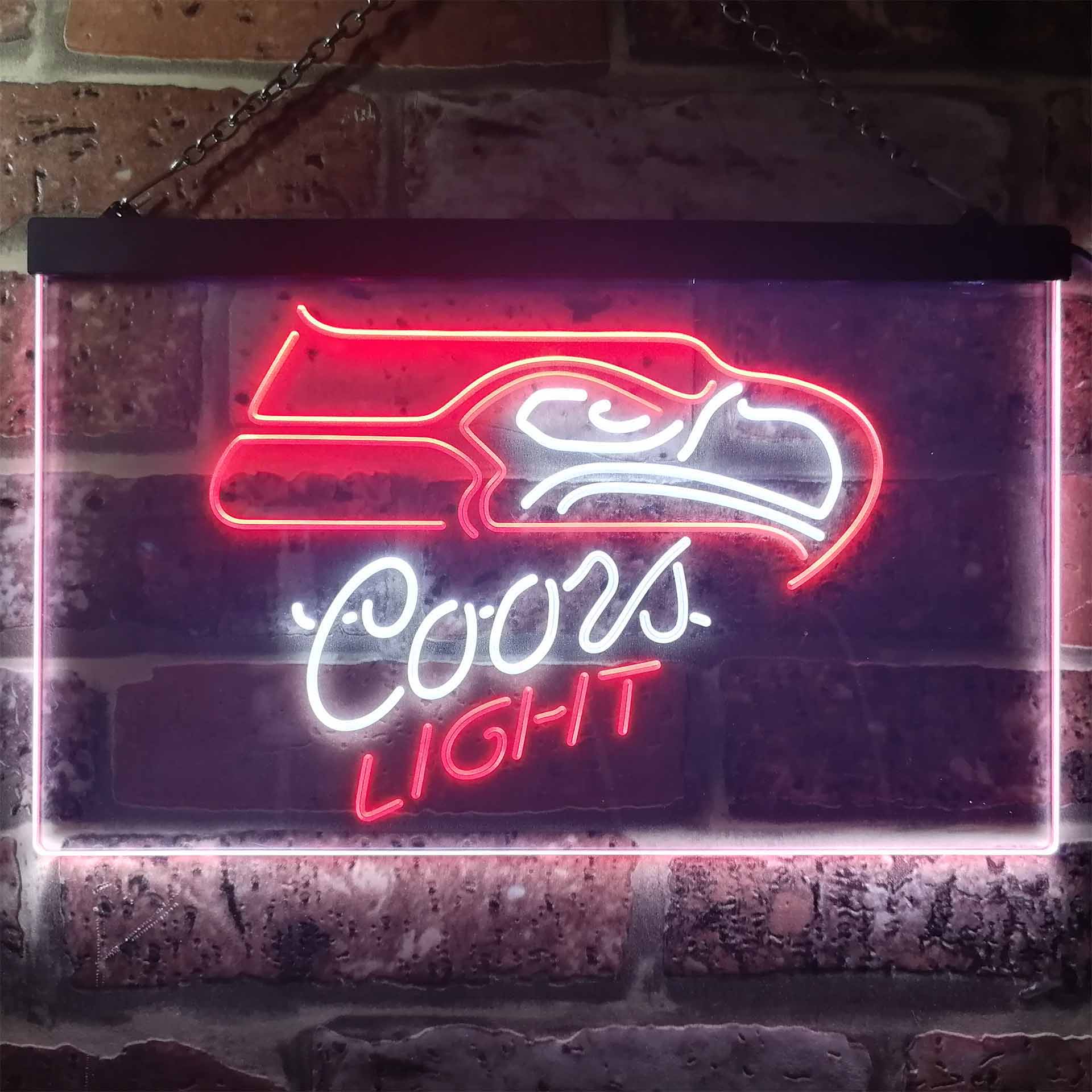 Seattle Seahawks Coors Light LED Neon Sign - Image 7
