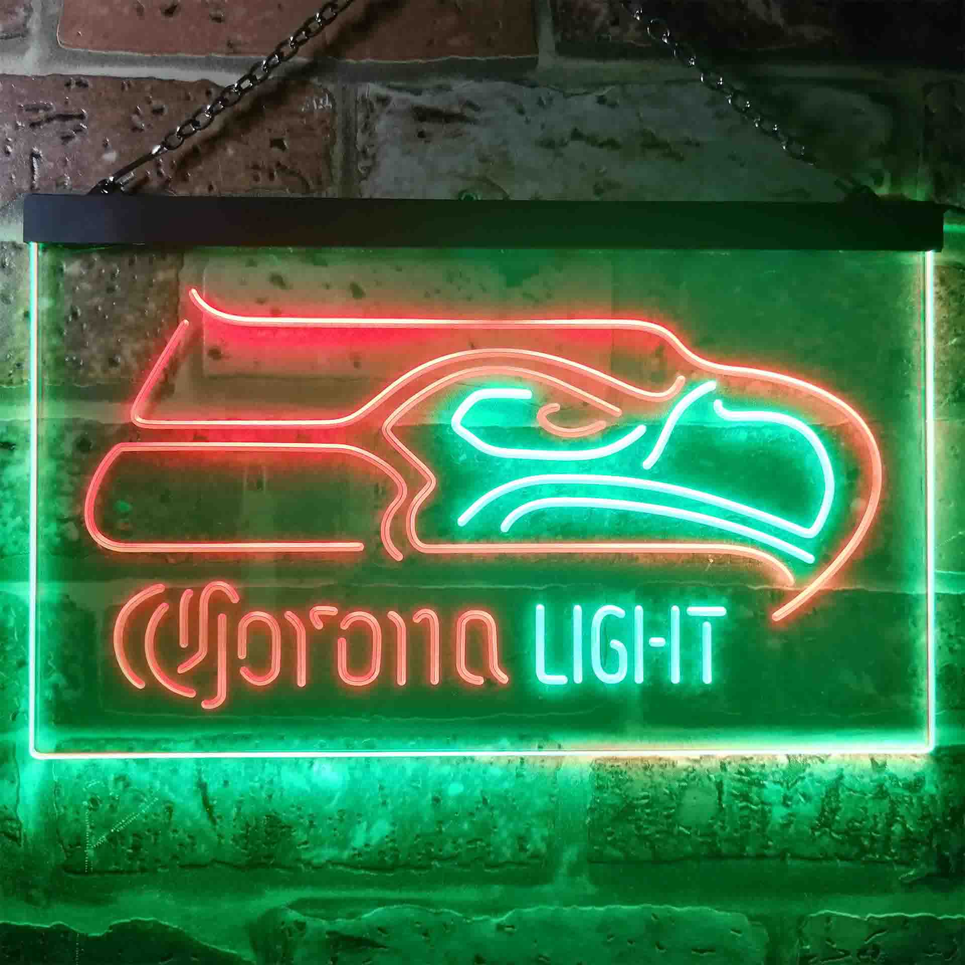 Seattle Seahawks Corona Light Neon-Like LED Sign - Image 12