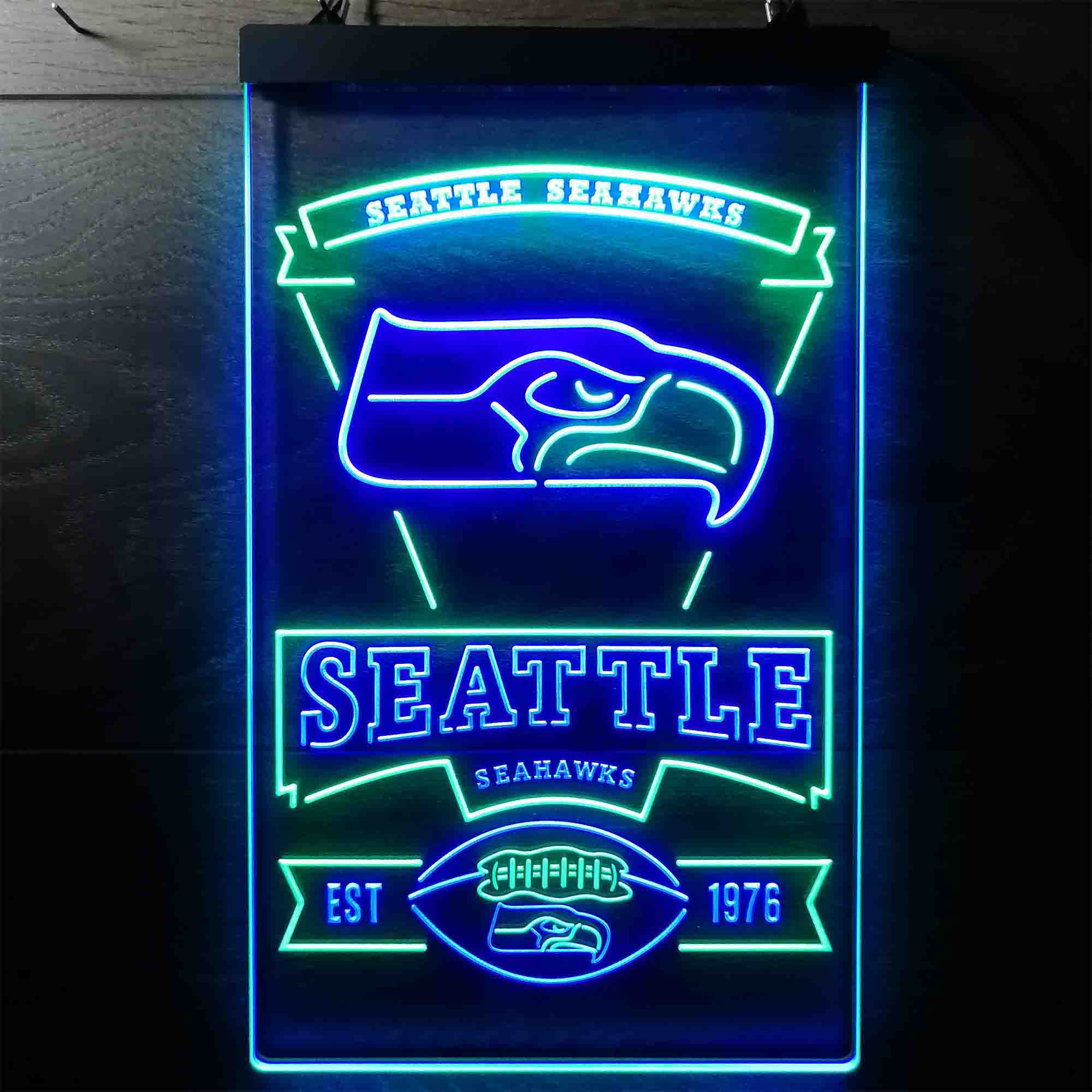 Seattle Seahawks Est. 1976 LED Neon Sign - Image 12