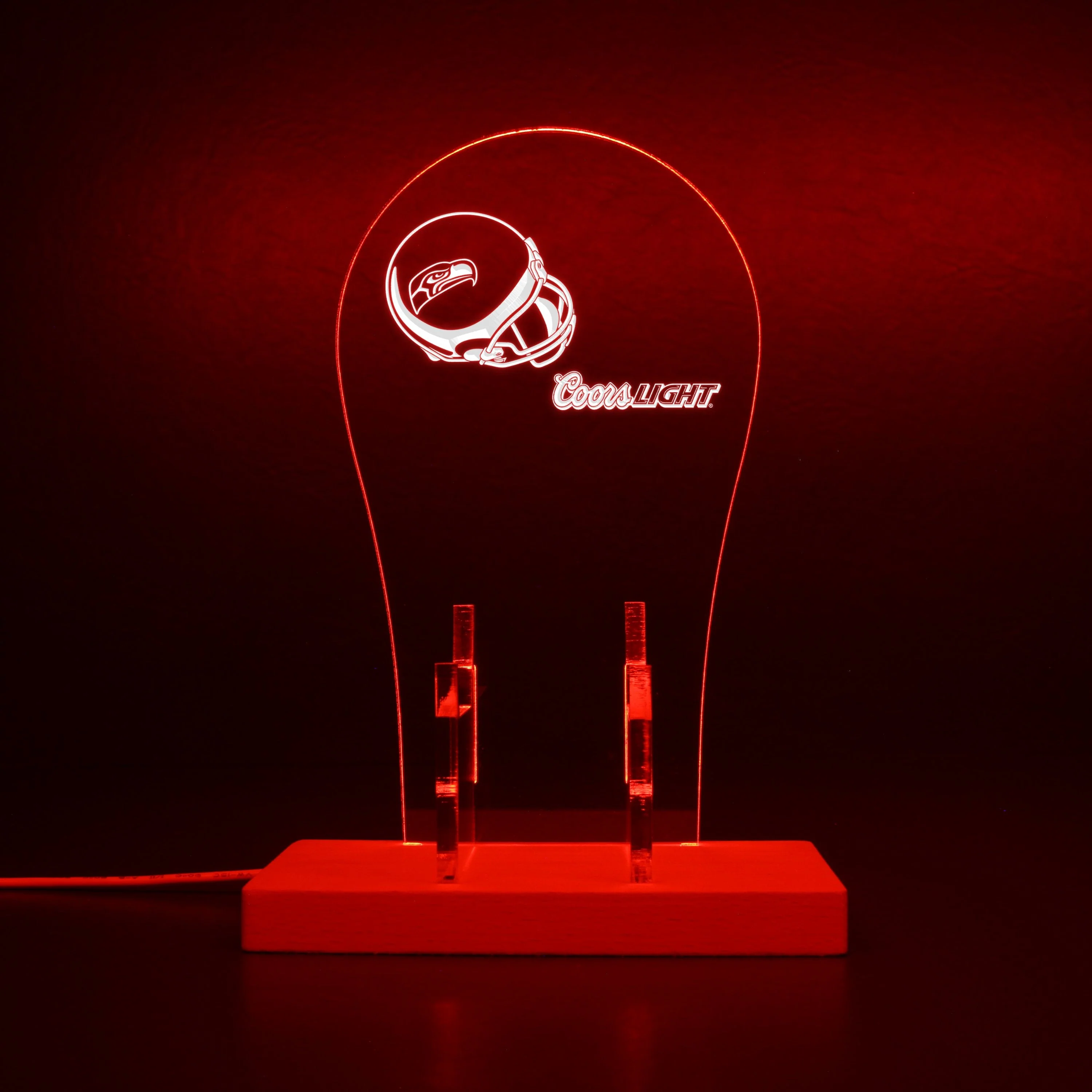 Seattle Seahawks Helmet Logo LED Gaming Headset Controller Stand - Image 7
