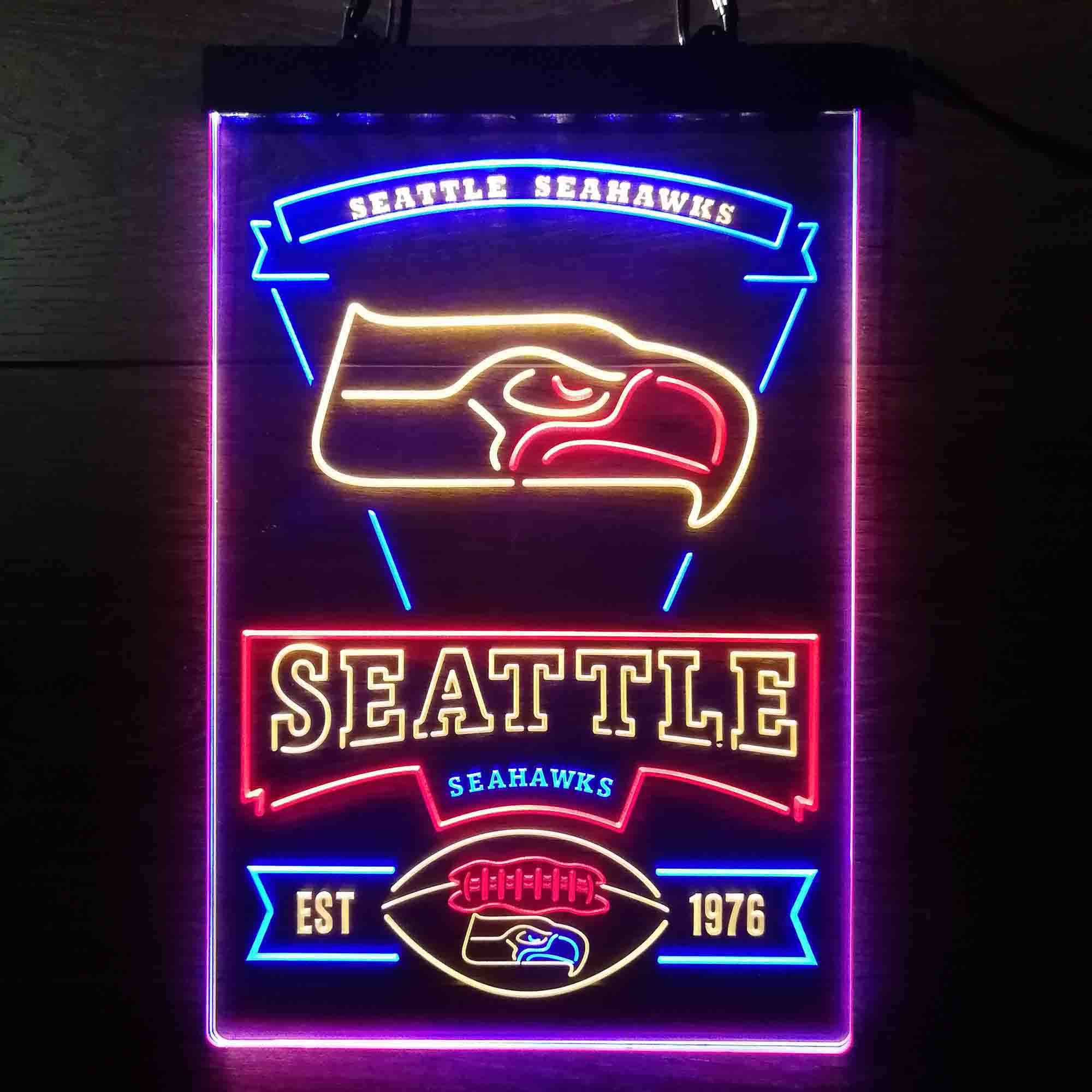 Seattle Seahawks Neon LED Sign 3 Colors - Image 5