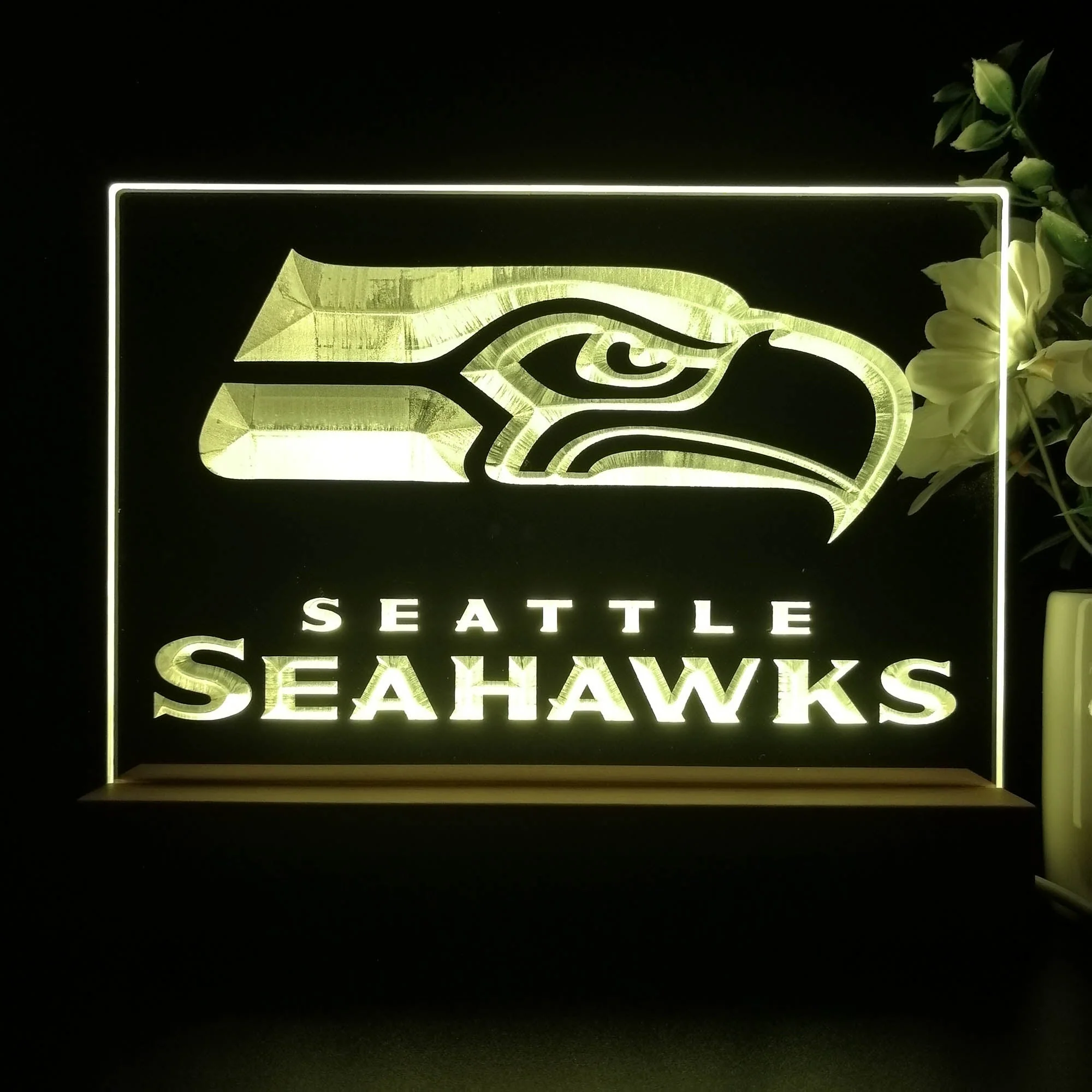 Seattle Seahawks Neon Sign Pub Bar Lamp
