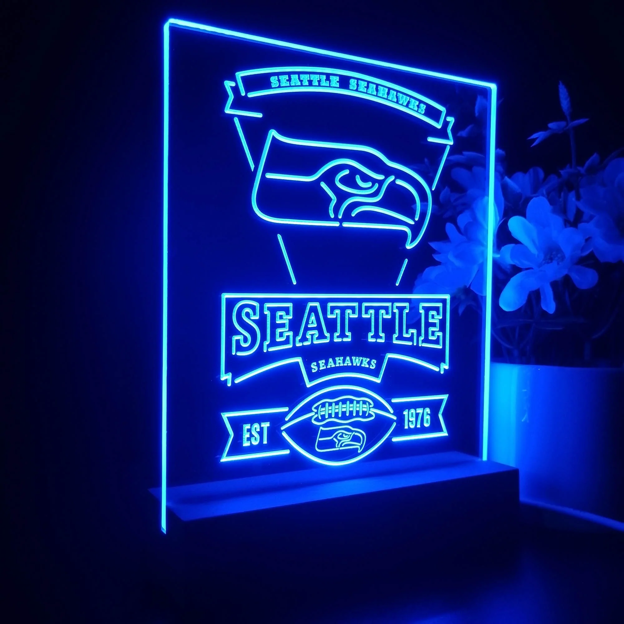 Seattle Seahawks Neon Sign Pub Bar Lamp - Image 5