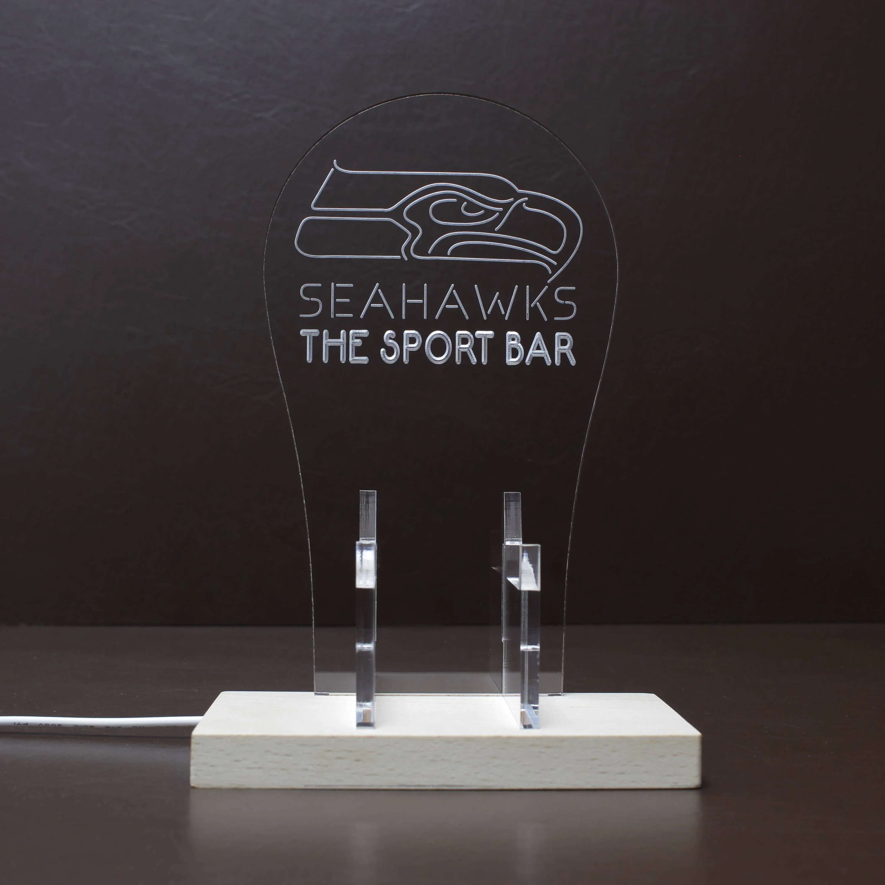 Seattle Seahawks Personalized RGB LED Gaming Headset Controller Stand - Image 8