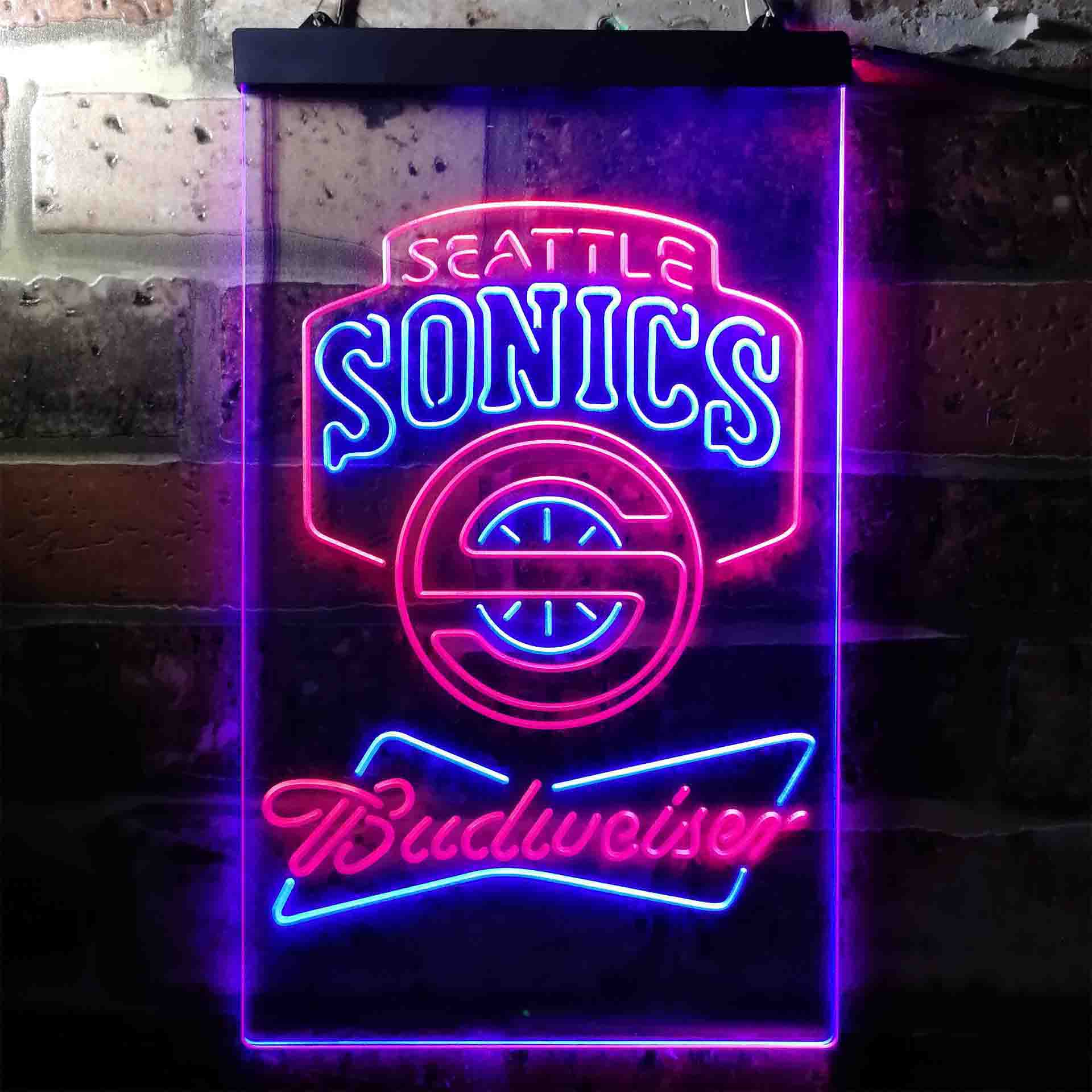 Seattle Supersonics Budweiser Neon-Like LED Sign - Image 10