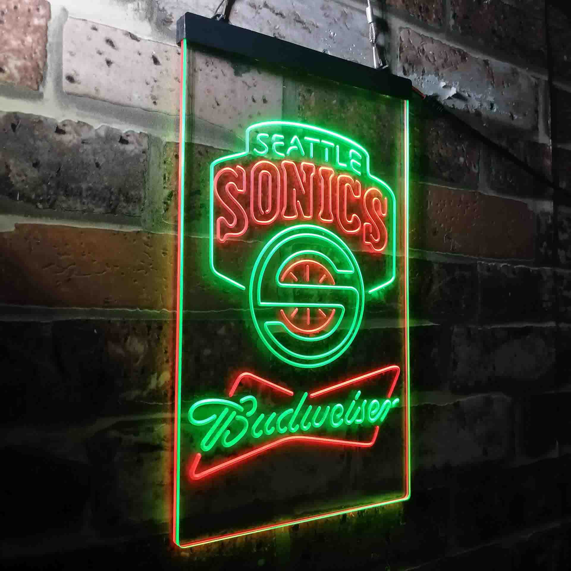 Seattle Supersonics Budweiser Neon-Like LED Sign - Image 14