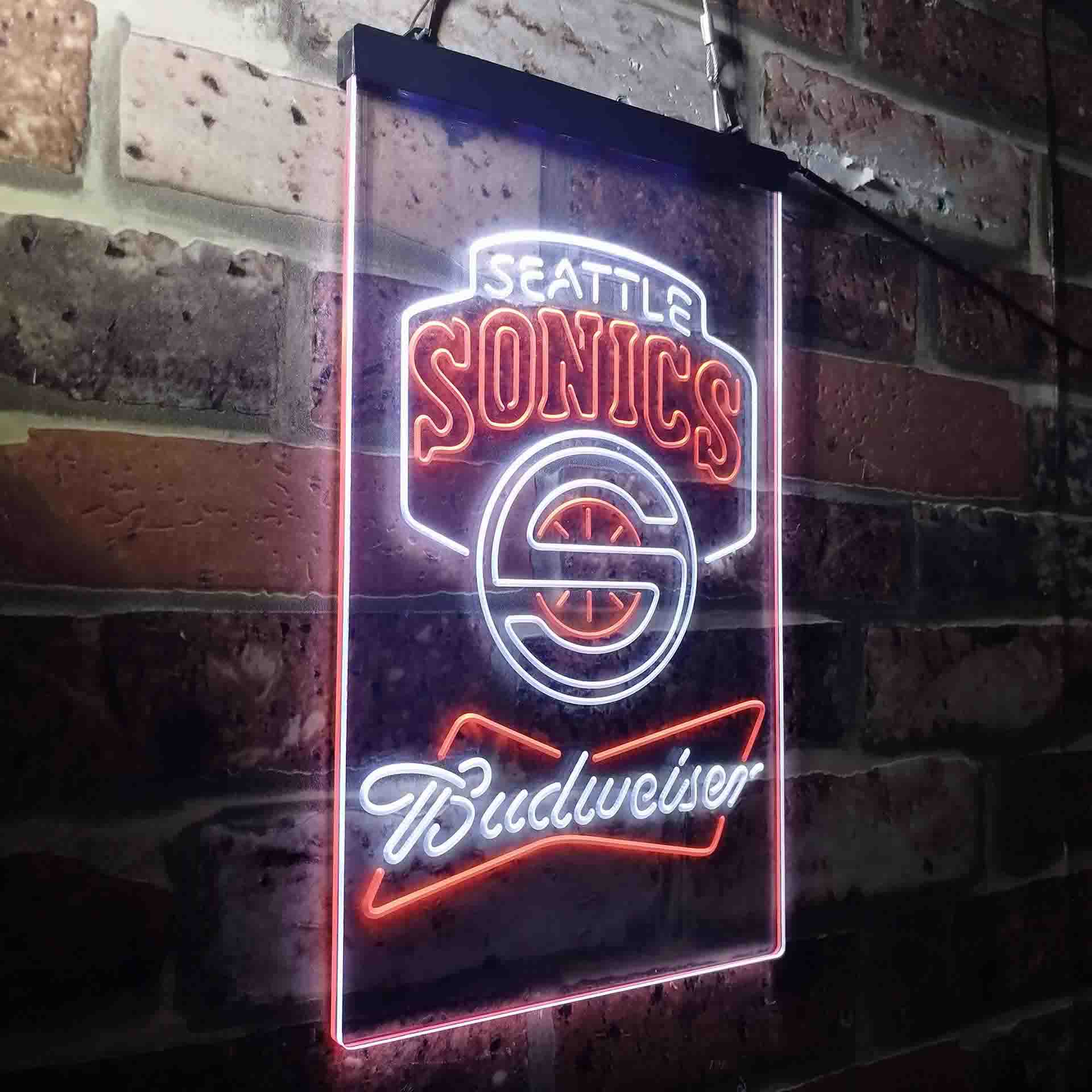 Seattle Supersonics Budweiser Neon-Like LED Sign - Image 21